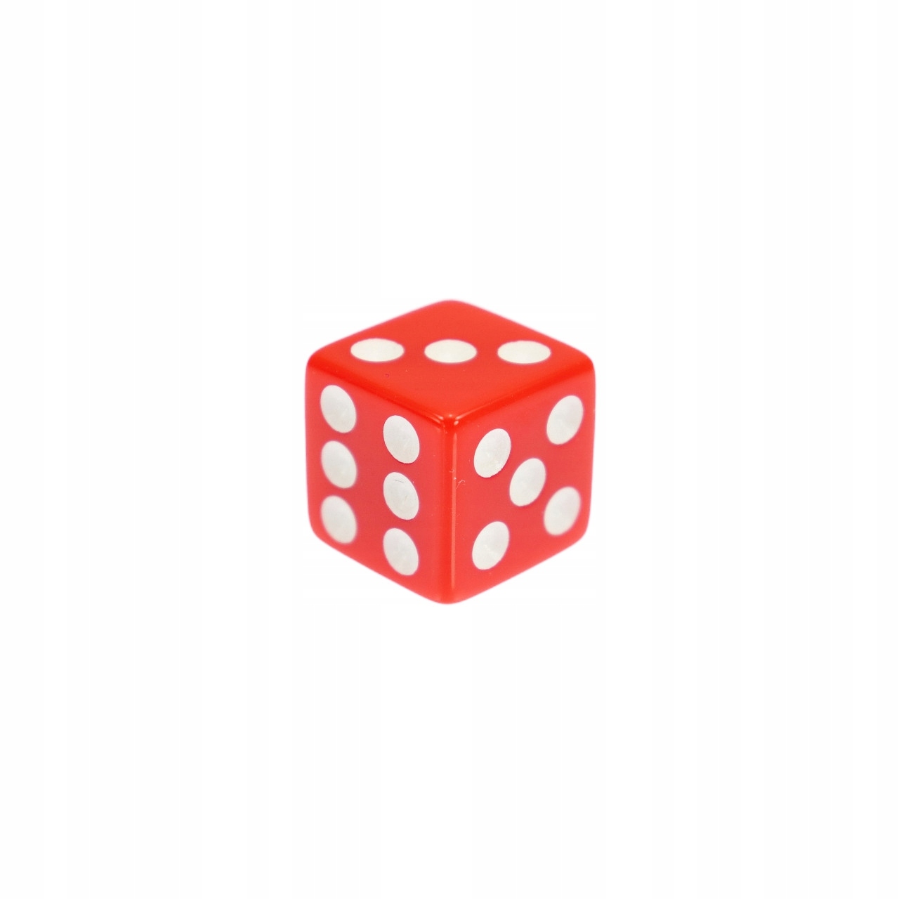 KOSTKA RPG CZERWONA KOŚĆ SZEŚCIOŚCIENNA K6 1,6 CM Producent RGFK