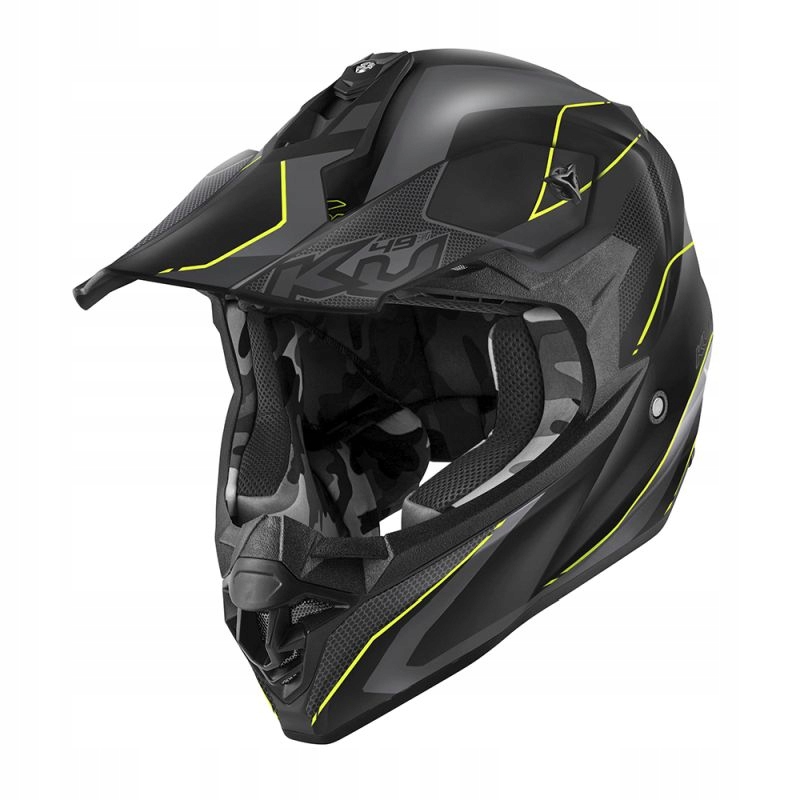 Kappa 2024/12 Prilba KV49 Evo Chaser Cross Farba Čierna Šedá Žltá Fluo Matt