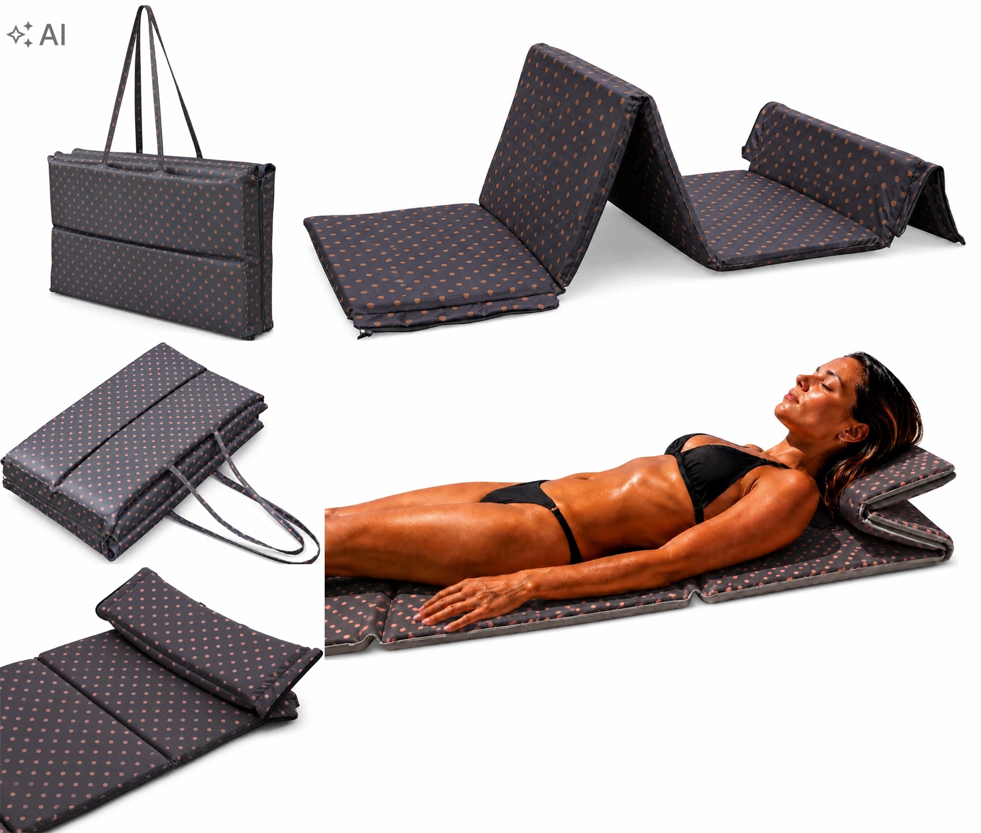 M5 Mata Na Plaże Kamieniste Mata Plażowa Gruba Do Chorwacji 3cm 180x60x3cm