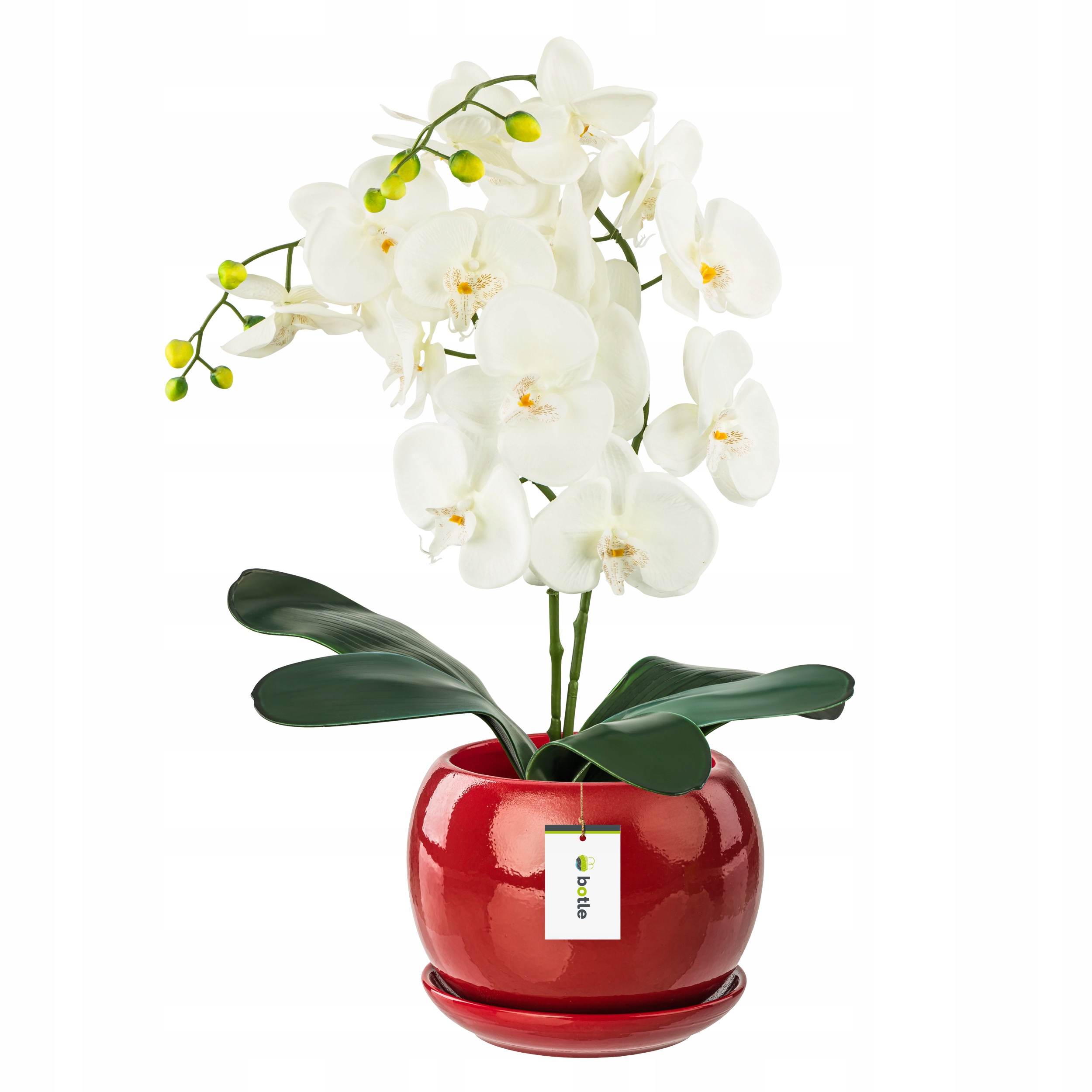 

Doniczka Ceramiczna Kula 4 z podstawką czerwona ec