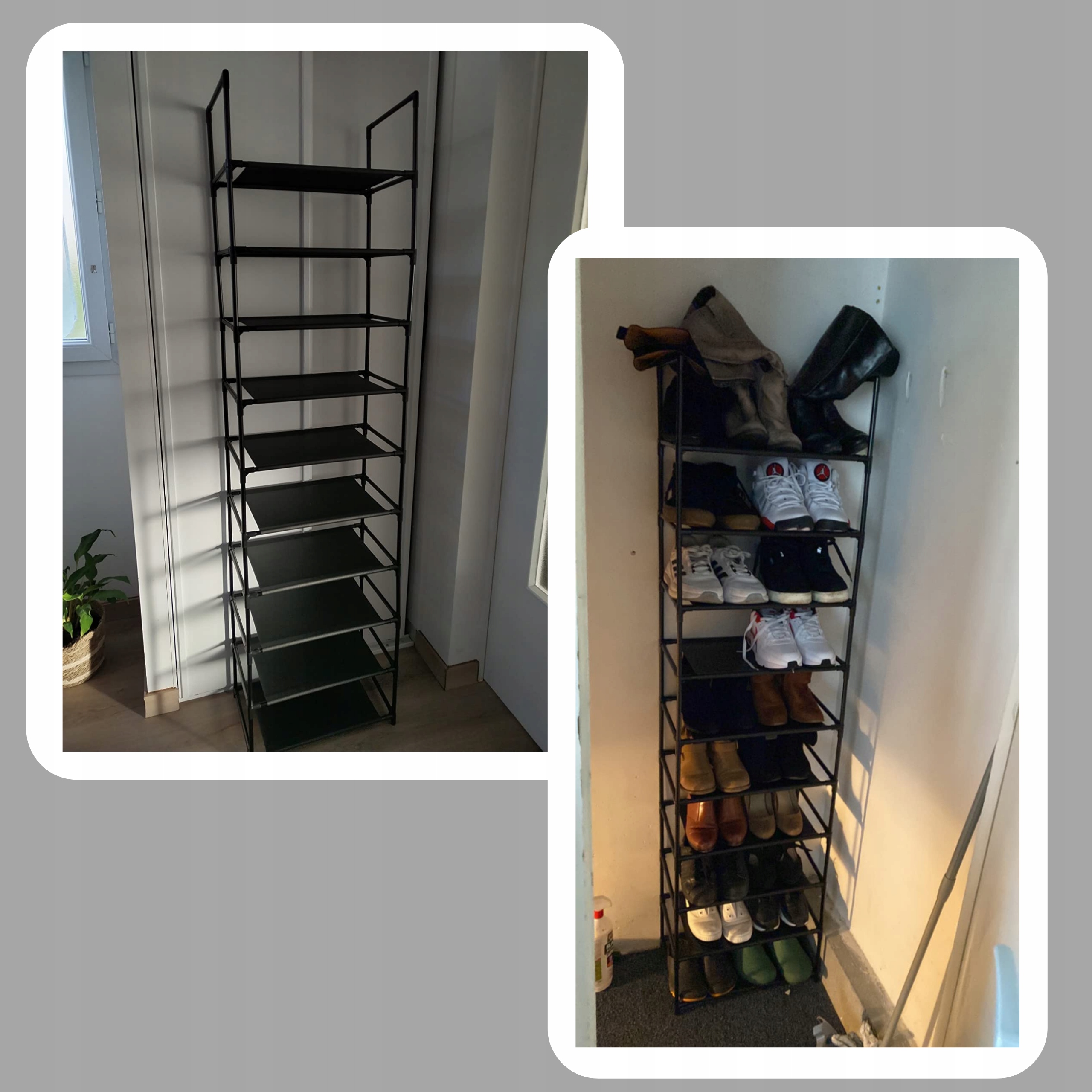 SZAFKA REGAŁ NA BUTY OBUWIE 10 PÓŁEK 20 PAR BUTÓW Kod producenta REGAŁ NA BUTY STOJAK SZAFKA