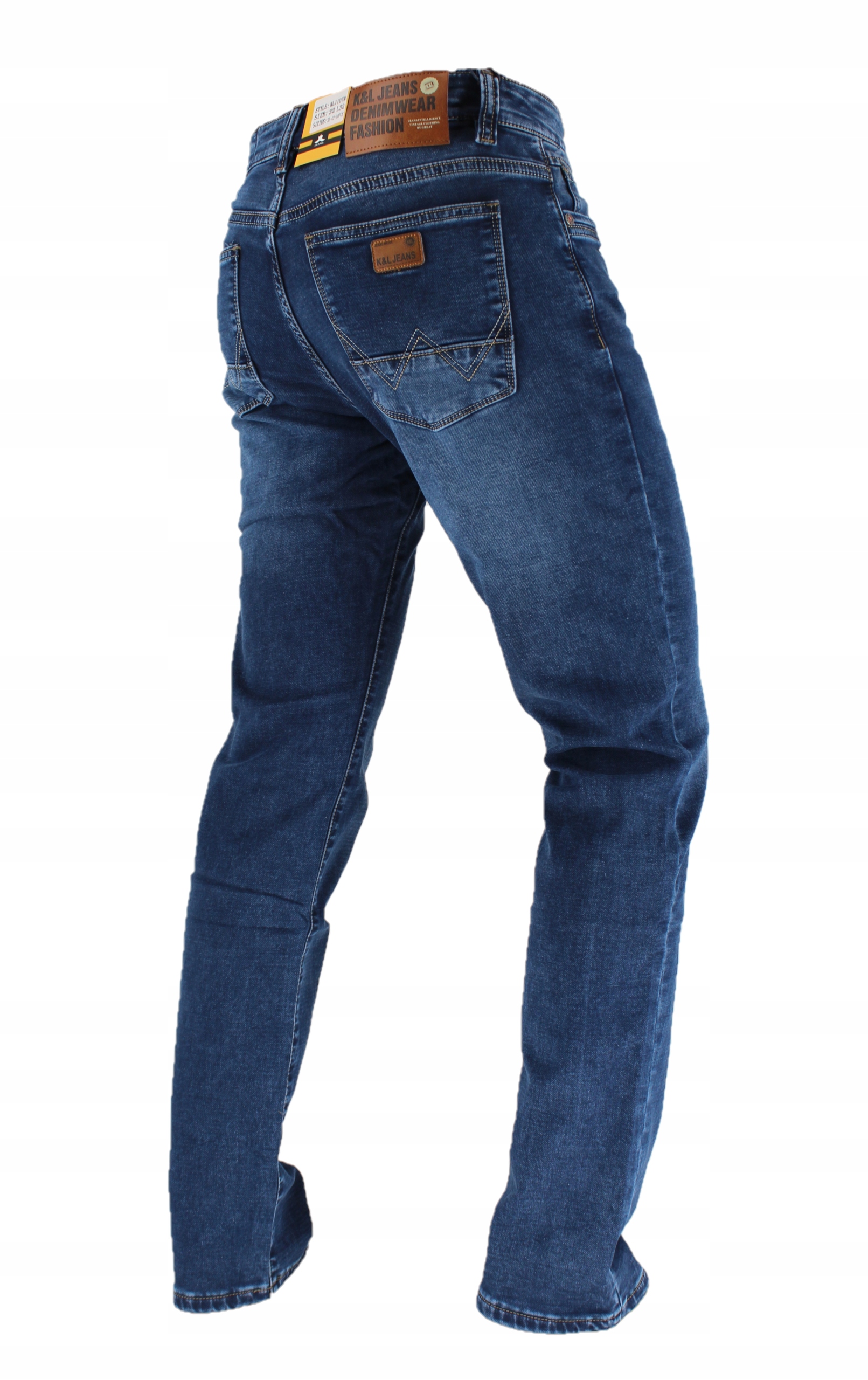 SPODNIE KLASYCZNE MĘSKIE PROSTA NOGAWKA L32 W39 Marka inna