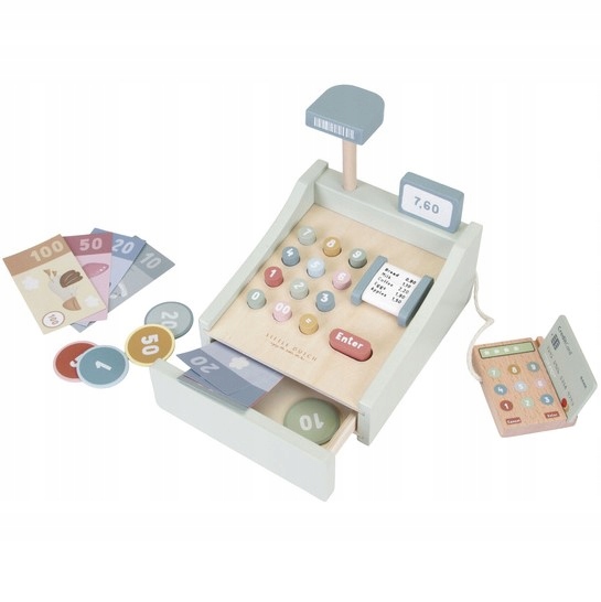 

Little Dutch Drewniana kasa sklepowa fiskalna