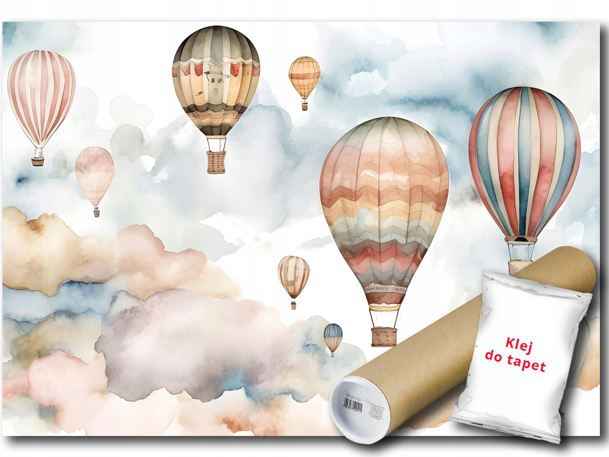 Fototapeta Flizelina Balóny Nebe Mraky Let Cestování 250x175 lepidlo bonus