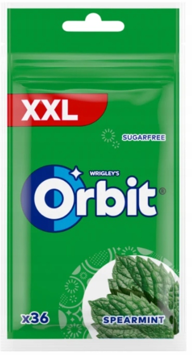 18 x Guma Wrigley Orbit Spearmint XXL saszetka 50g