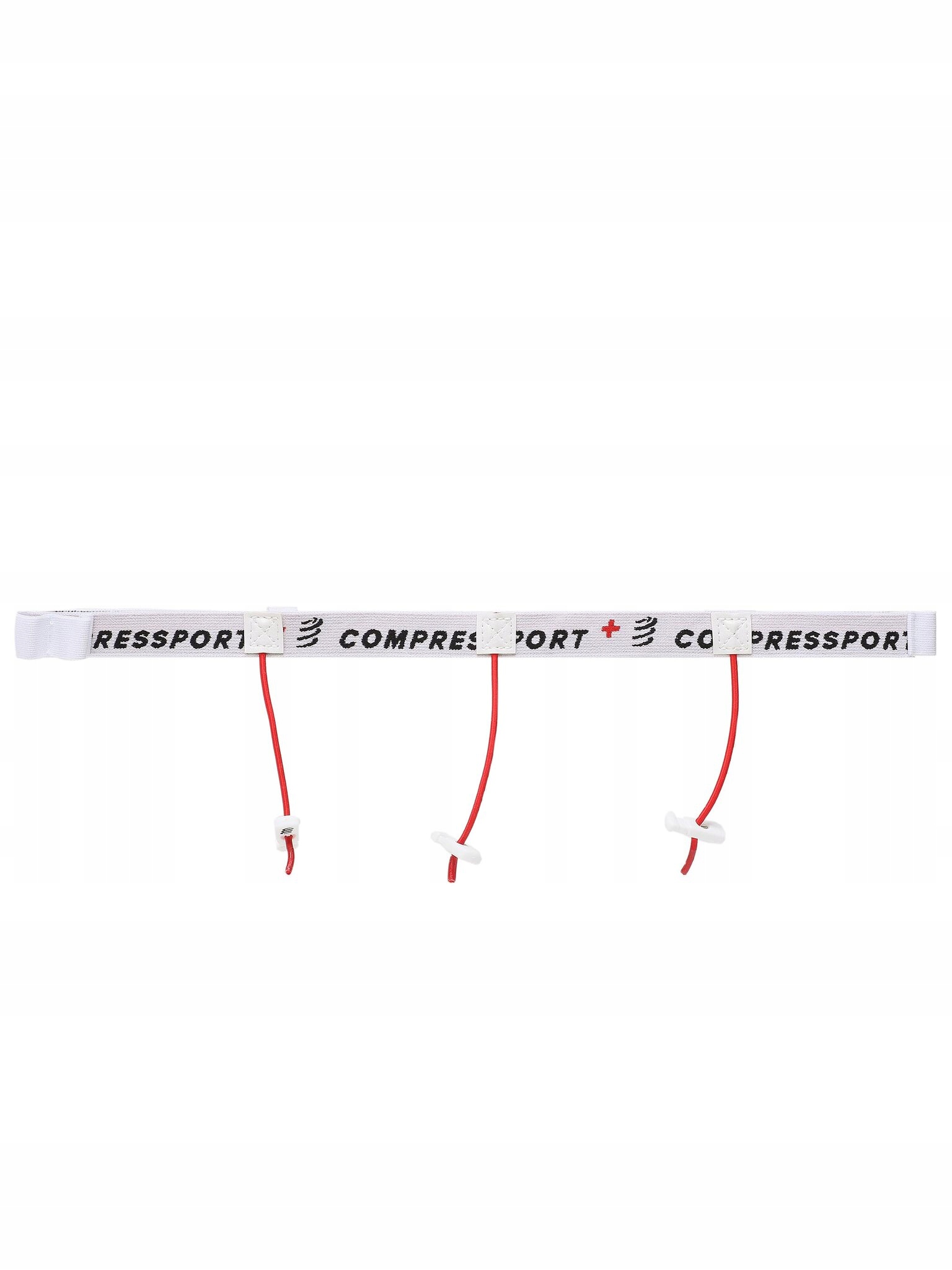 Compressport Unisex Pas sportowy COMPRESSPORT-CU00013B_001 WHITE Biały