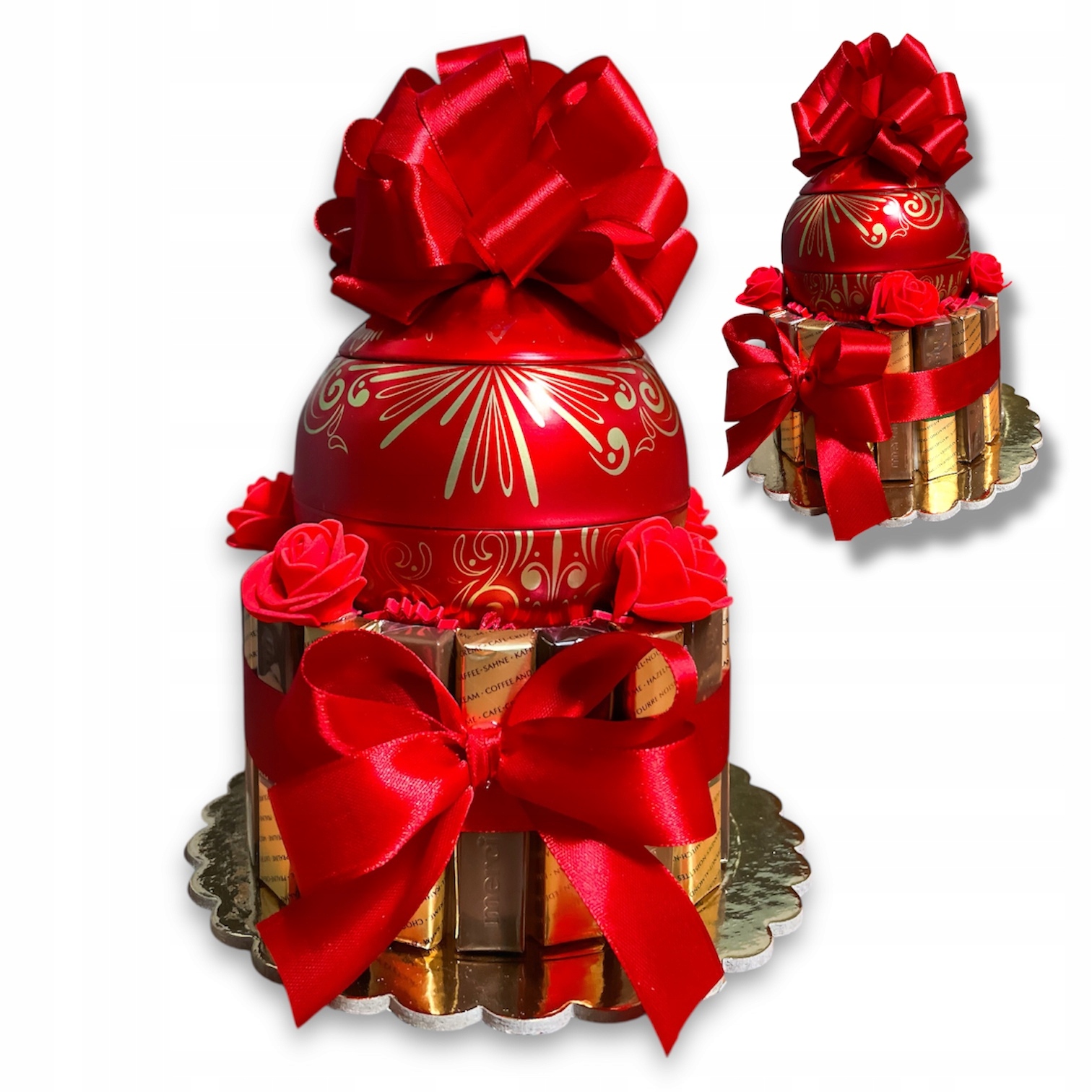 Zestaw prezentowy Tort na Urodziny Walentynki Ślub Dla Mamy Taty Babci