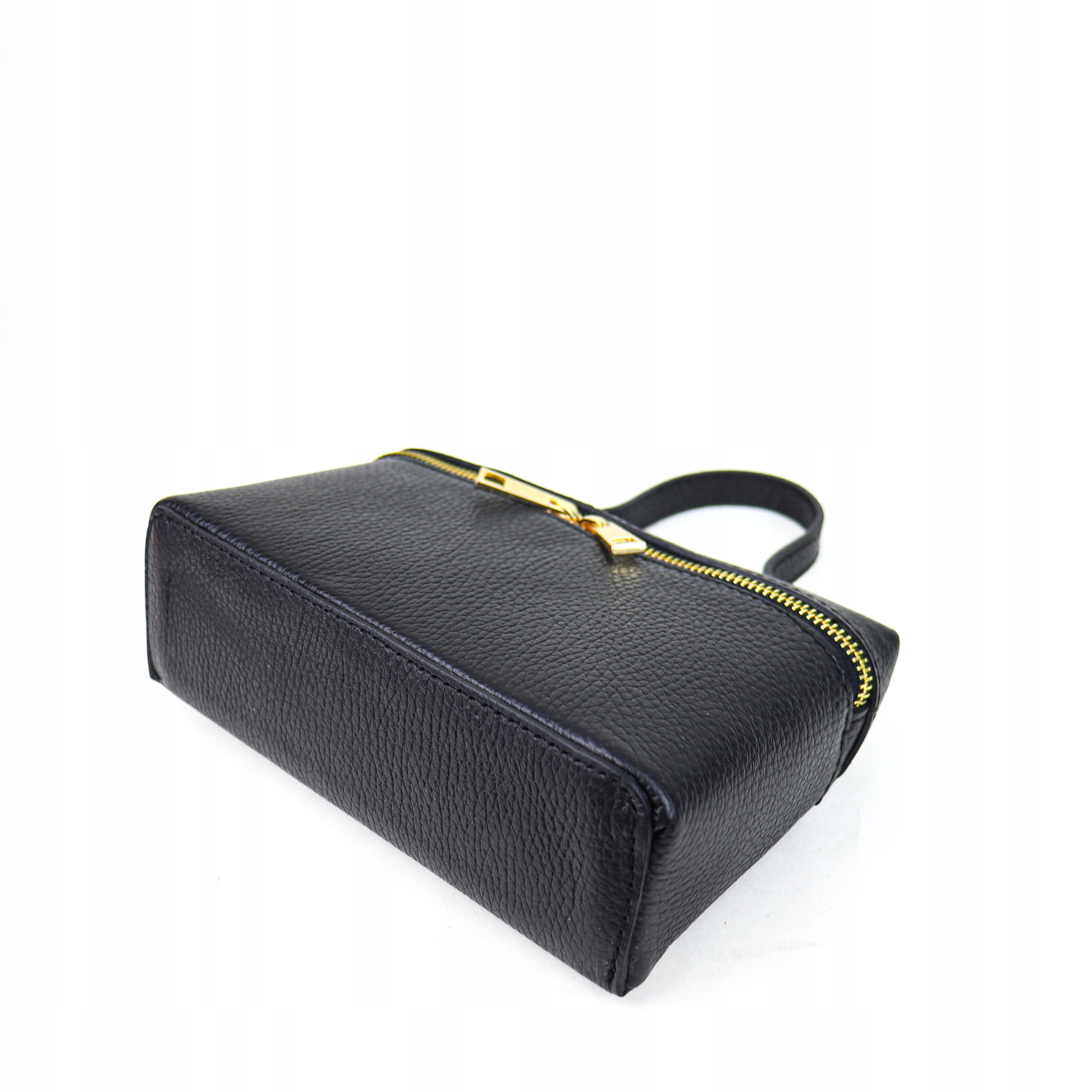 Torebka Damska skóra naturalna Kiti-M Czarny Materiał dominujący skóra naturalna