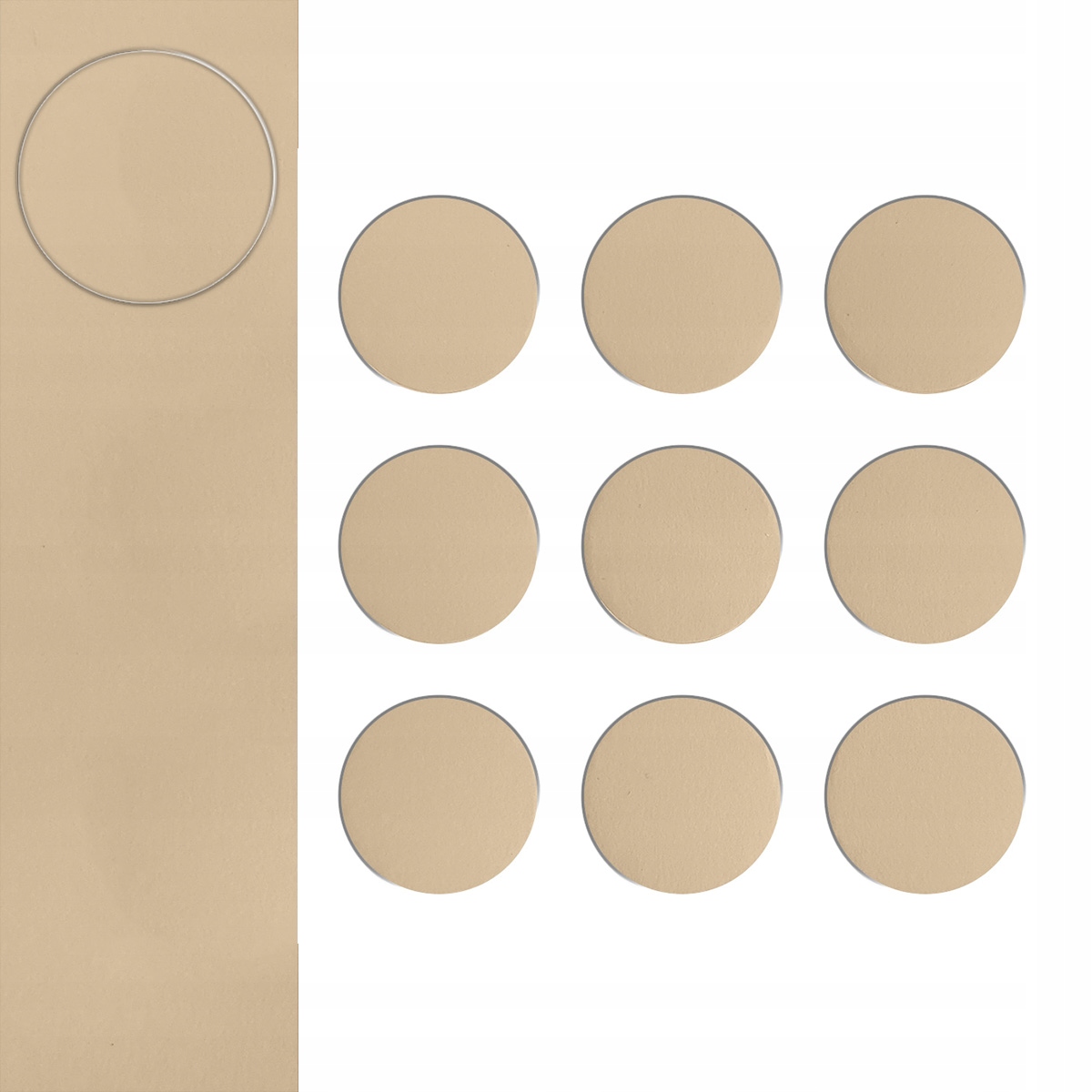 

Zaślepka Naklejka Samoprzylepna Kolor Beż fi 20mm