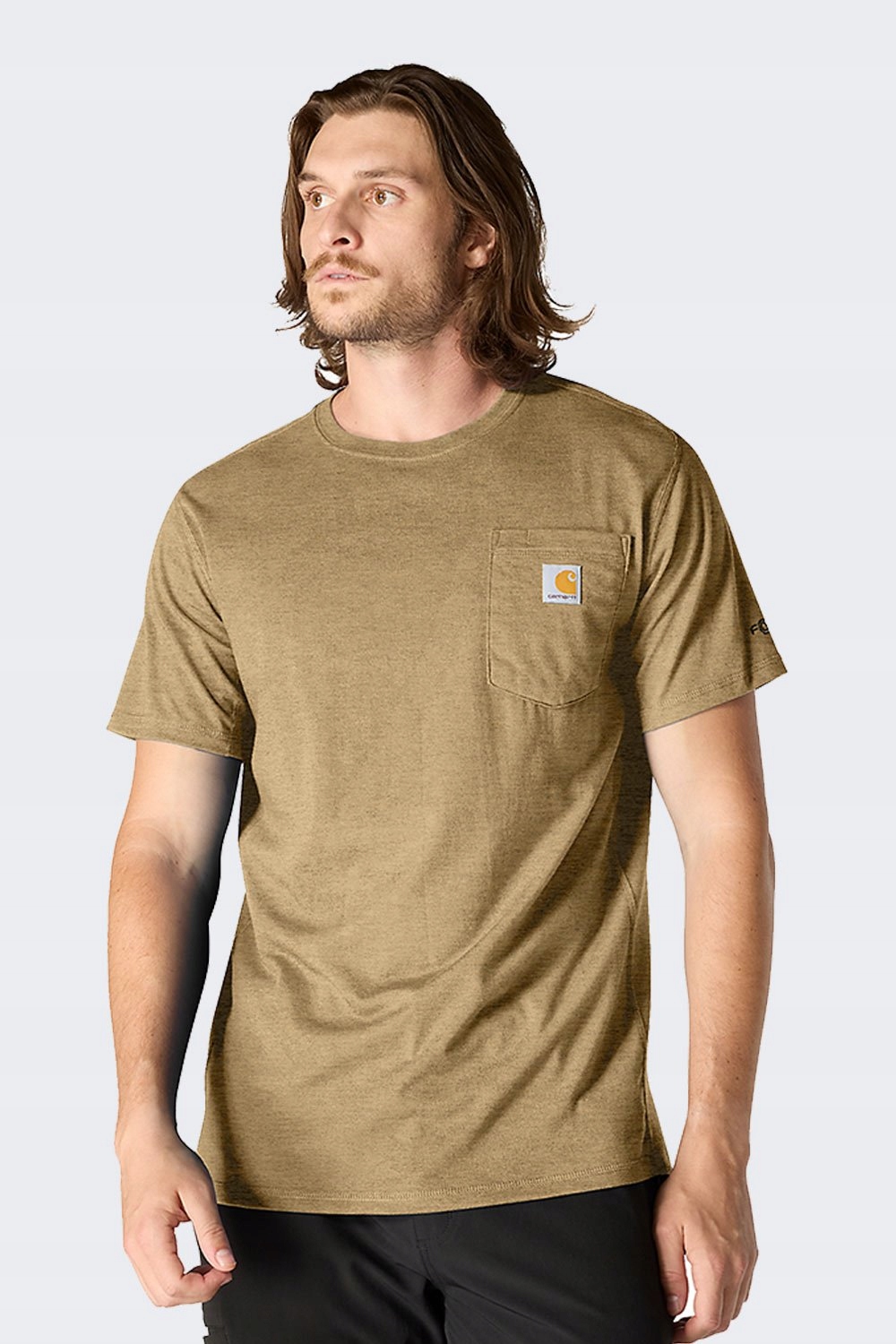 Tričko Carhartt Force Midweight Ss Pocket Sandst