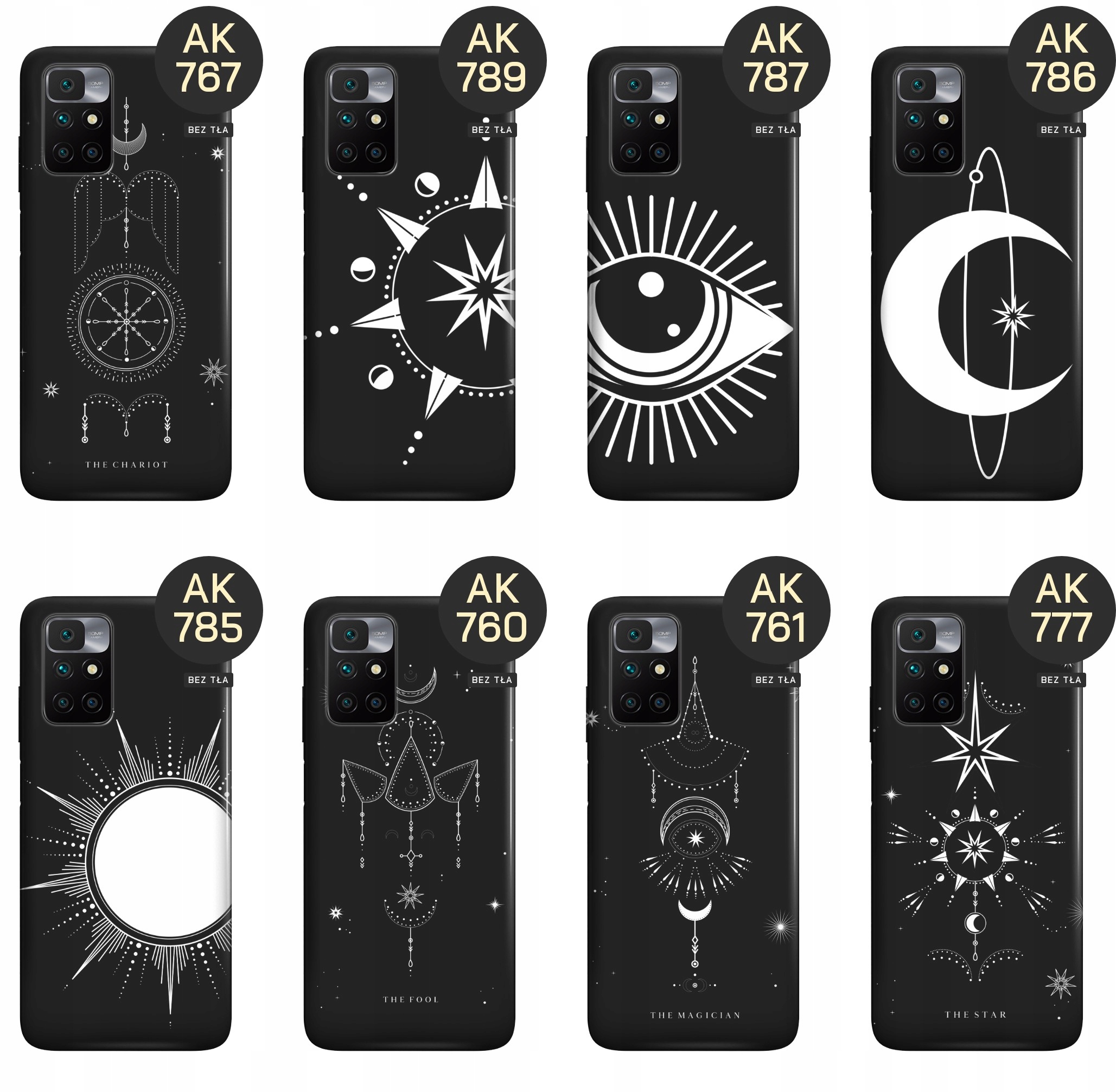 ETUI MATOWE DO XIAOMI REDMI 10 WZORY MISTYCZNE TAROT MISTYKA ASTROLOGIA Funkcje pochłanianie wstrząsów