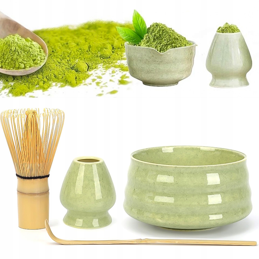 Levně Sada Na Čaj Matchy S Keramickou Nádobkou A Bambusovým Chasenem