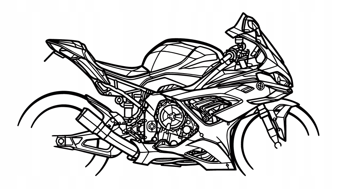 nástěnná dekorace Obraz Motocykl Bmw M1000RR 2021