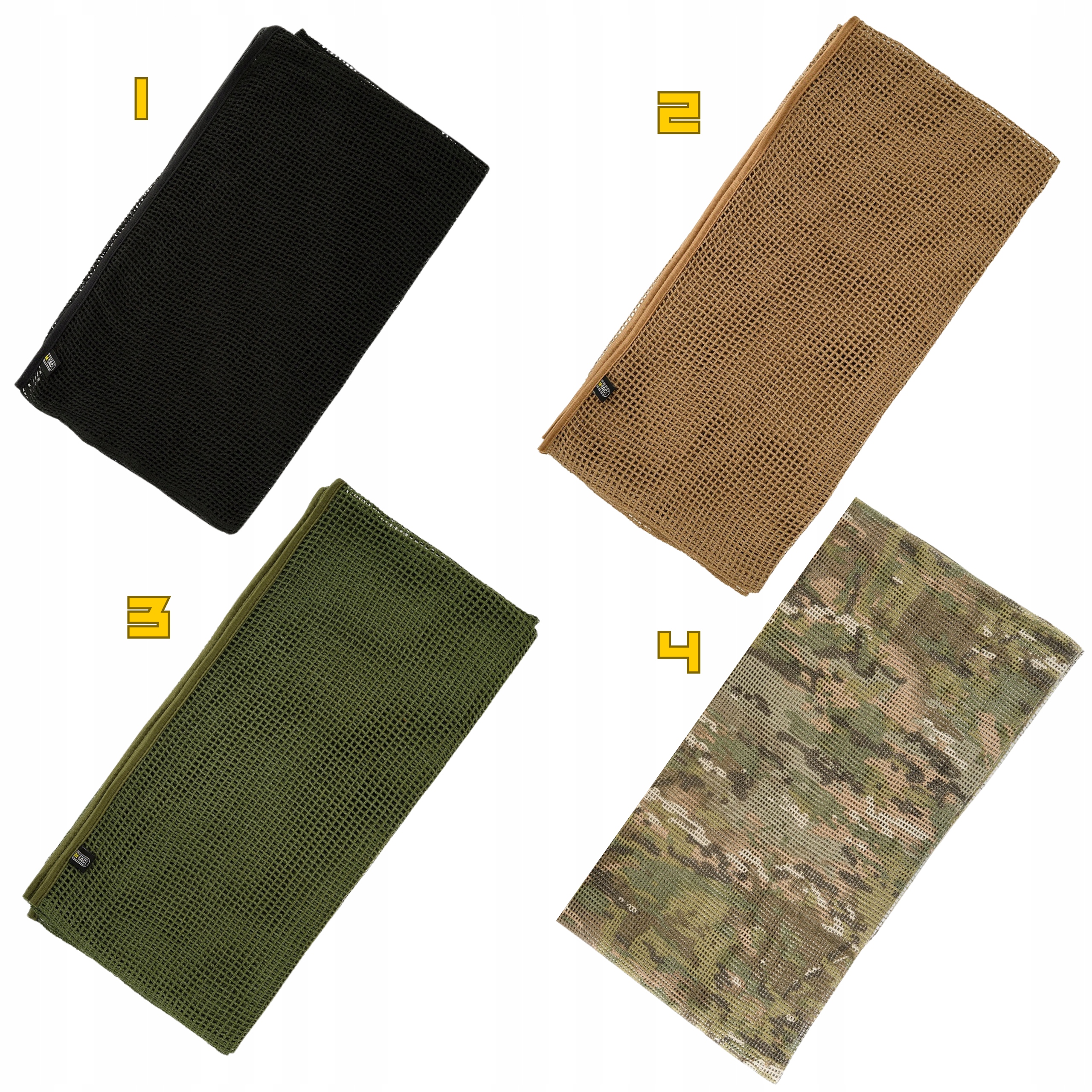 SIATKA MASKUJĄCA SZAL SNAJPERSKI CHUSTA M-TAC BAWEŁNA 180X80 ZIELONY OLIVE Kolekcja Military