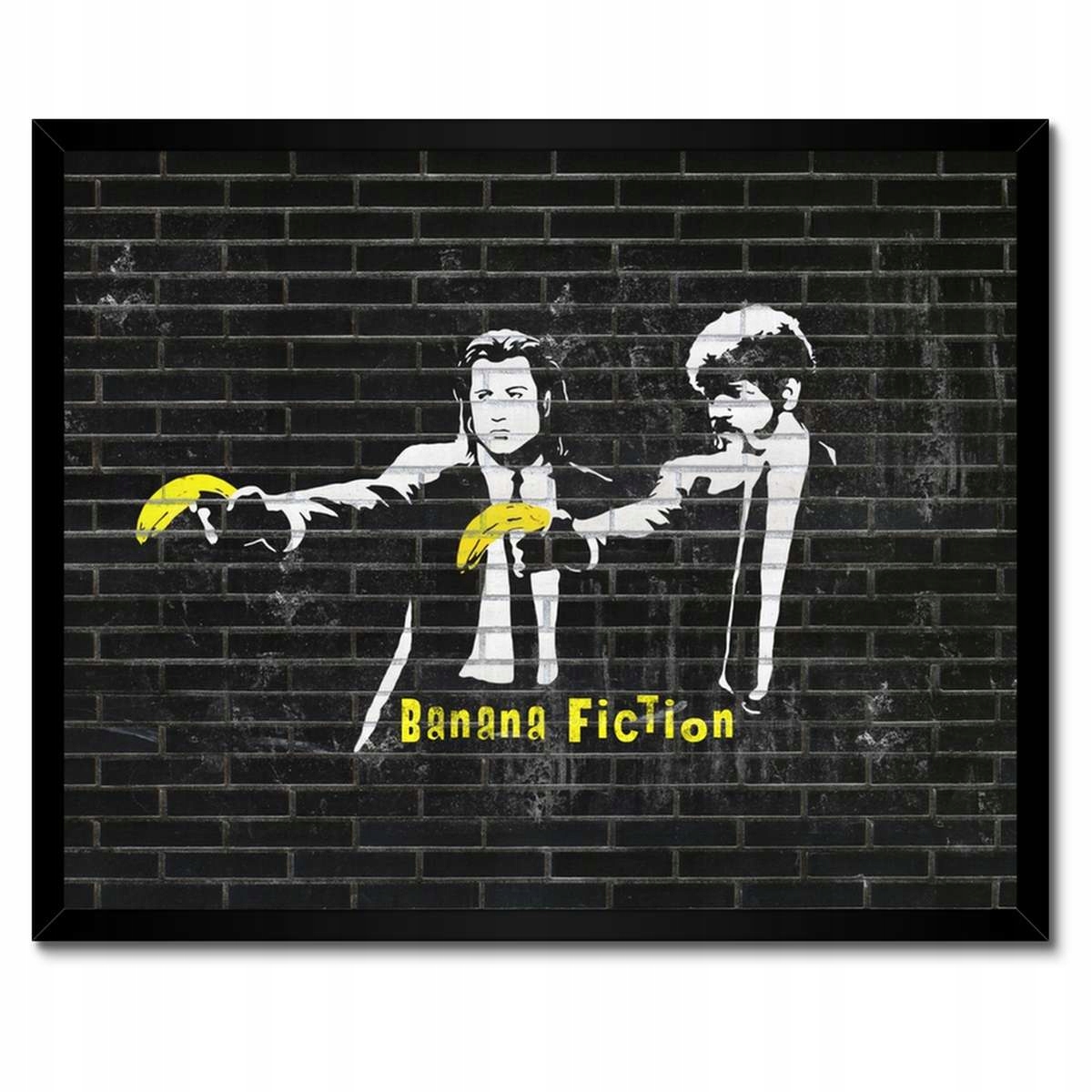 Plakáty v rámu 50x40 Banksy Banana Fiction