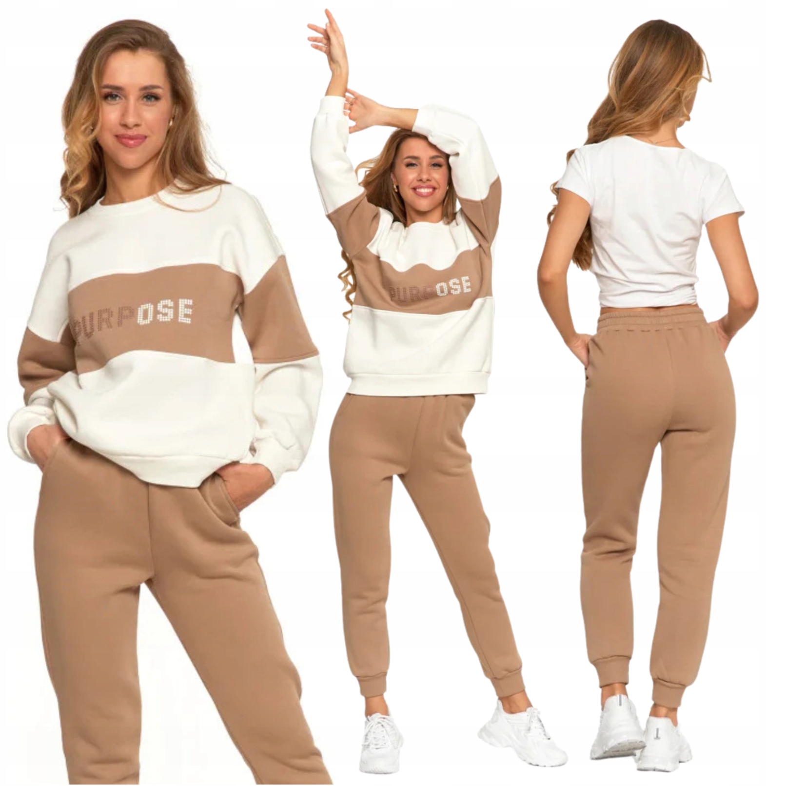 Tepláková Souprava Hladké kalhoty a Mikina s potiskem Moraj S