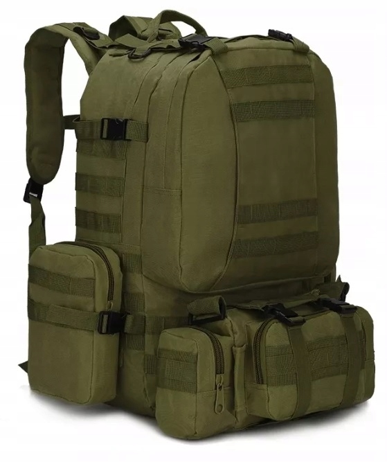 Prawdziwy Duży Plecak wojskowy militarny survival taktyczny 60l Oliwka XXL