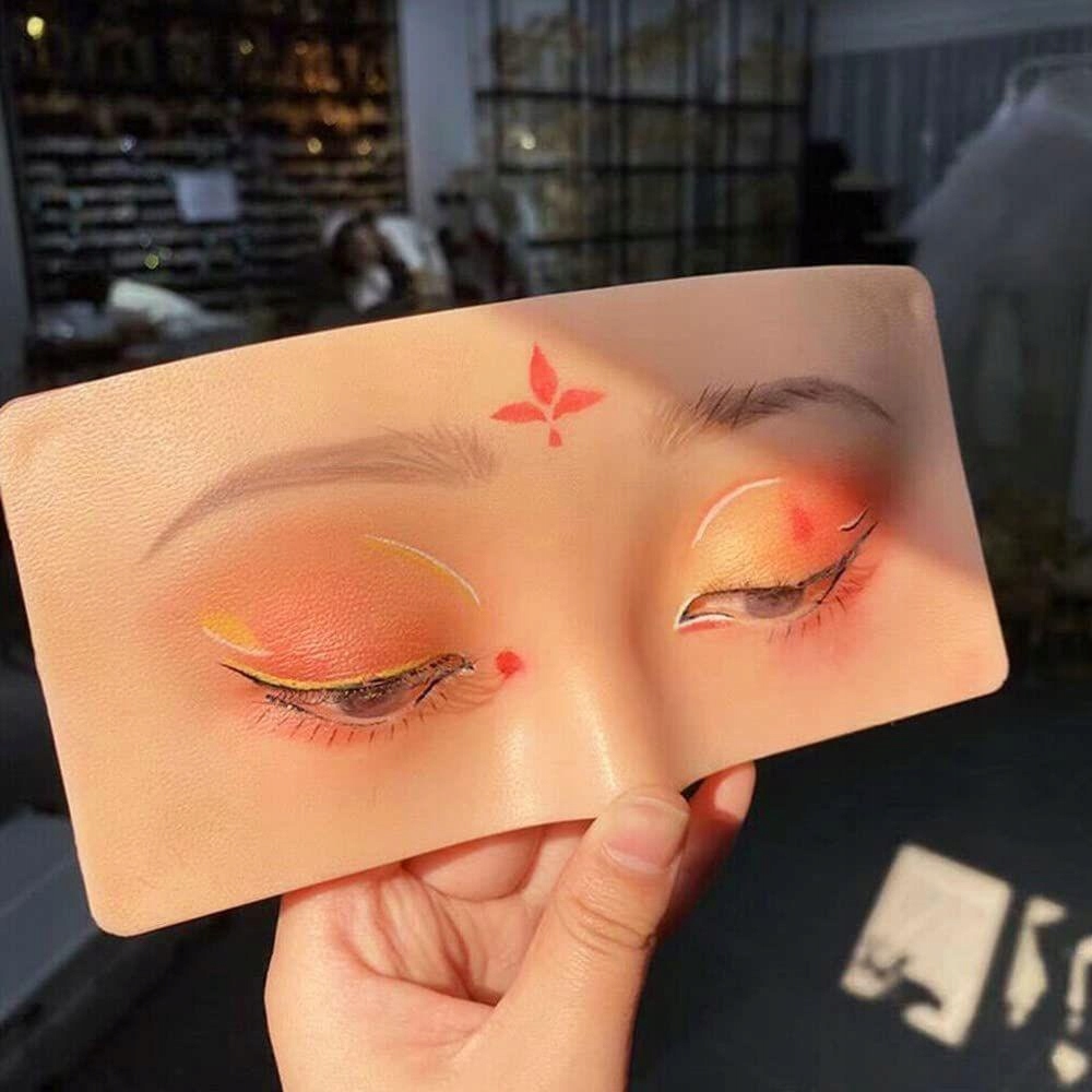 SILIKONOWA TABLICA DO NAUKI ĆWICZEŃ MAKIJAŻU TWARZY POWIEK BRWI OCZY Marka inna marka