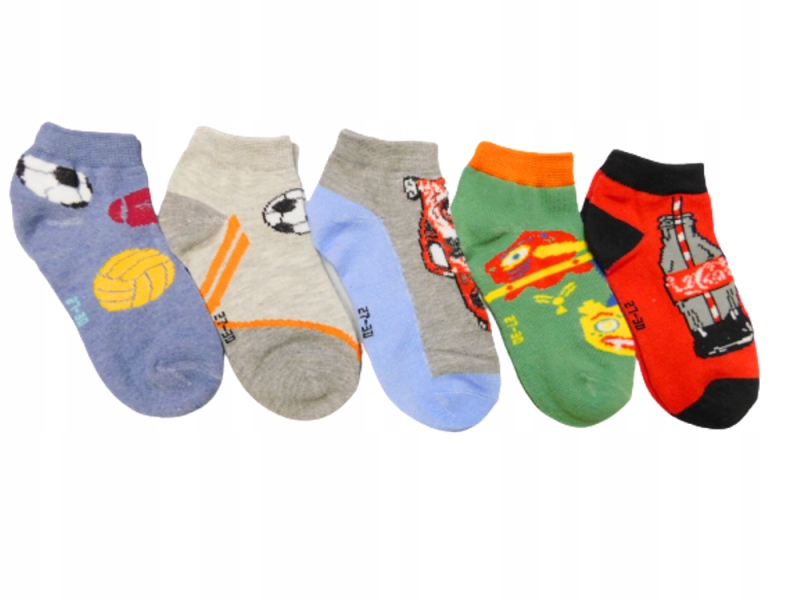 

Zestaw 5X Miękkie Skarpetki Stopki _ 27-30