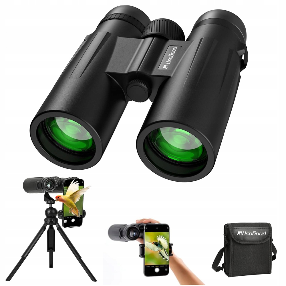 Vojenské Lovecké Dalekohledy 12 x 50 Skleněná Optika Hd S Turistickou Taškou