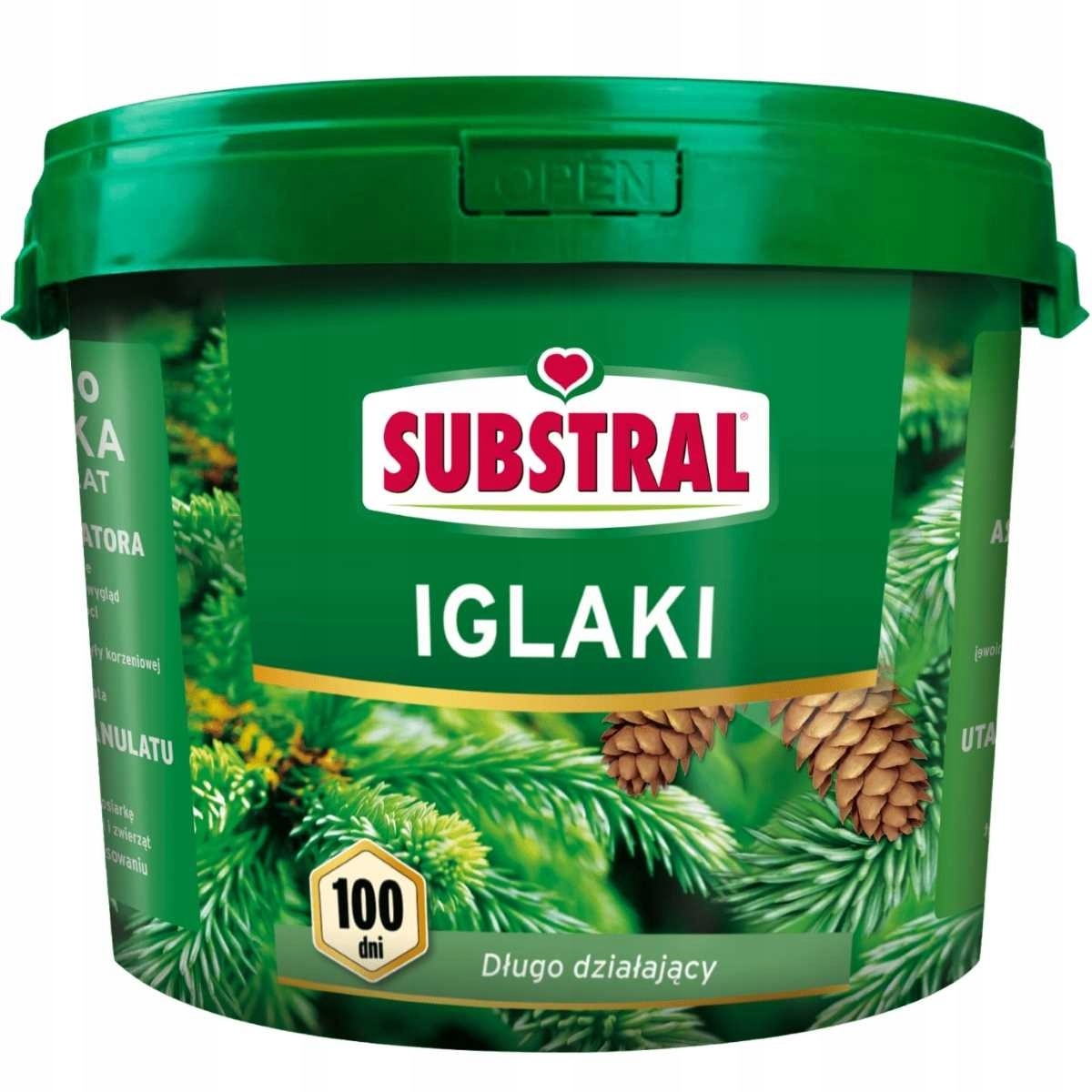 Hnojivo 100 dní Substral jehličnany rododendrony azalky 5 kg okyseluje substrát