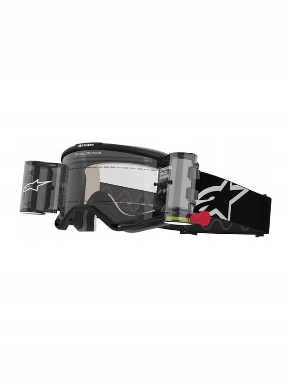 Okuliare Na Cross Štvorkolku Alpinestars Vision 5 Corp Čierne/priehľadné S Roll-off Systémom