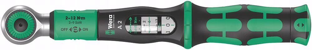 Momentový kľúč Wera Safe-Torque 2-12 Nm s držiakom bitov 1/4"