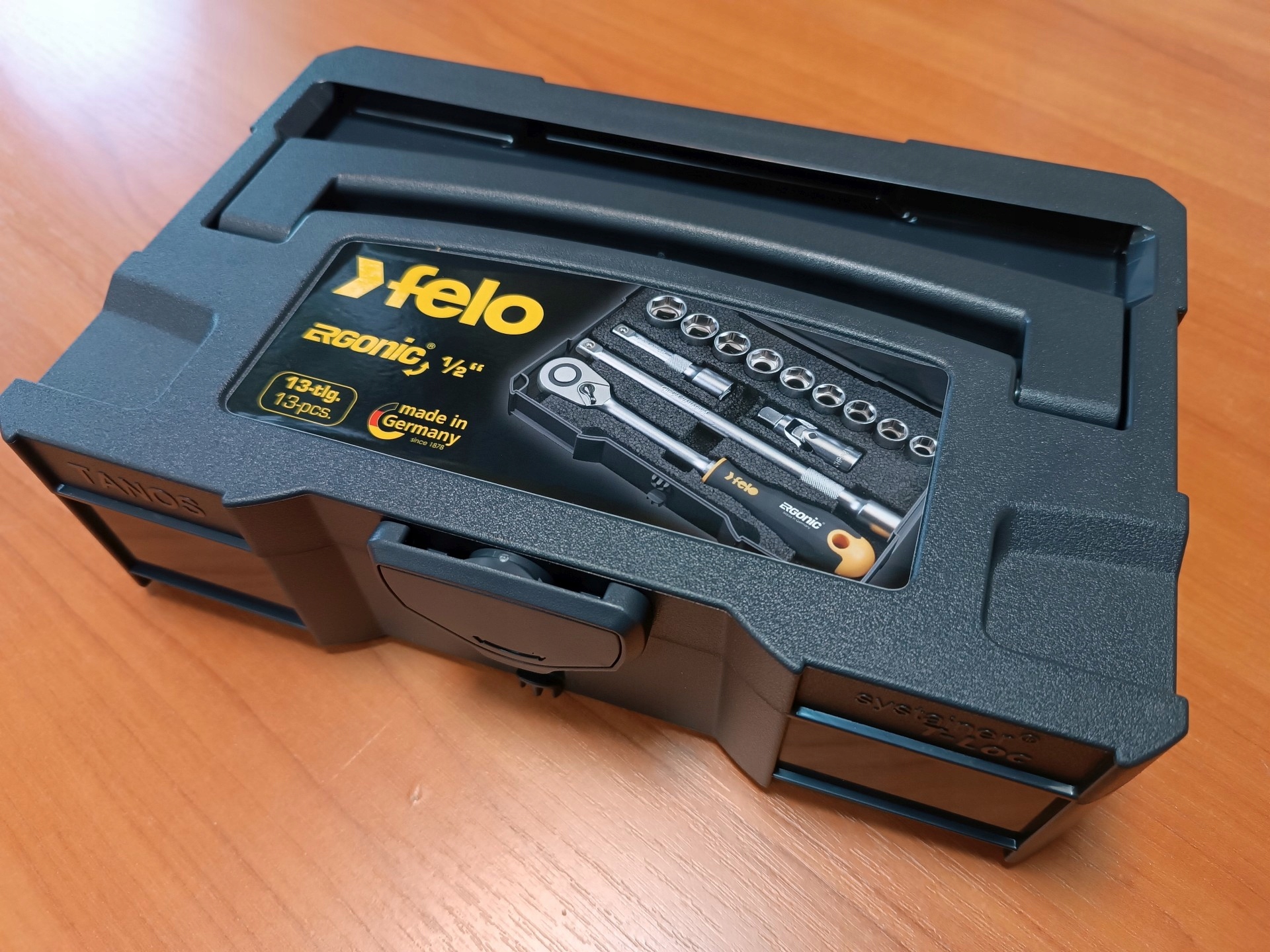 ZESTAW KLUCZY 1/2'' GRZECHOTKA ERGONIC 13 elementów FELO TANOS Systainer EAN (GTIN) 4007157649652
