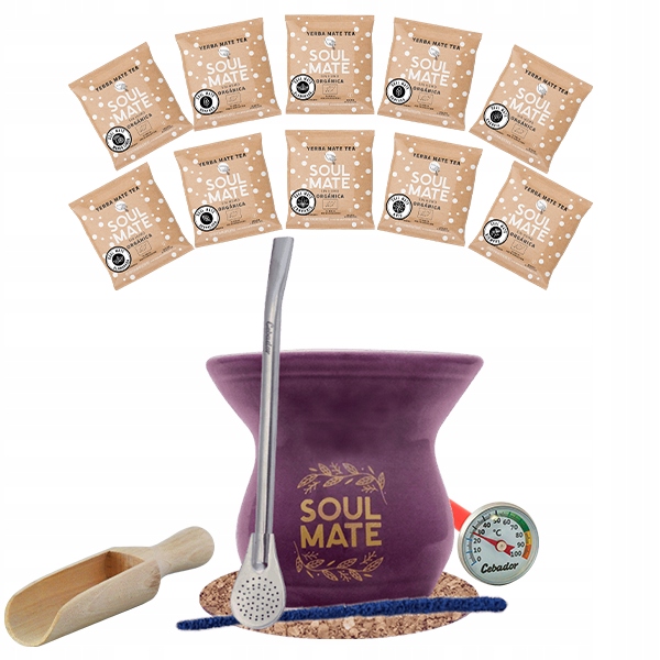 Yerba Soul Mate 500g Tykwa Bombilla 10x50g