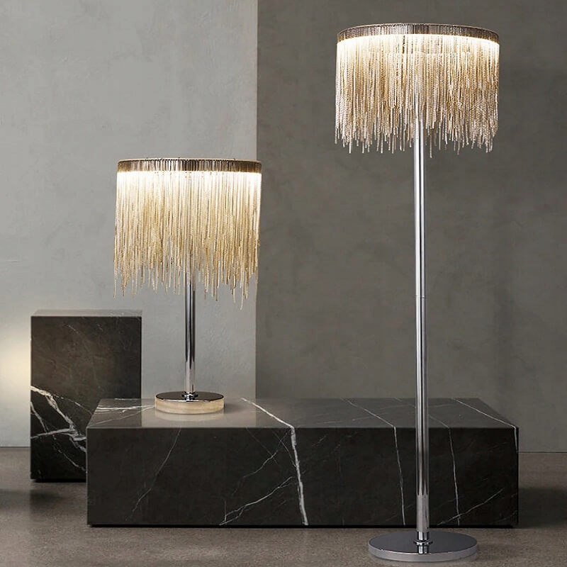 Lampa Stołowa Endon Zelma Art Deco Kolor odcienie szarości i srebra