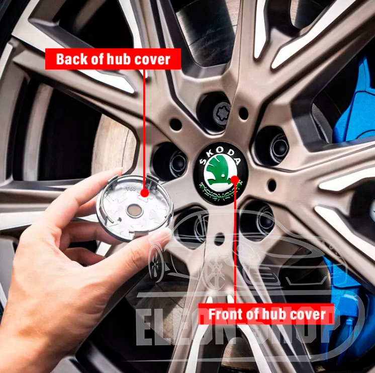DEKLE DEKIELKI KAPSLE DO FELG 60mm SKODA Emblemat marki Skoda