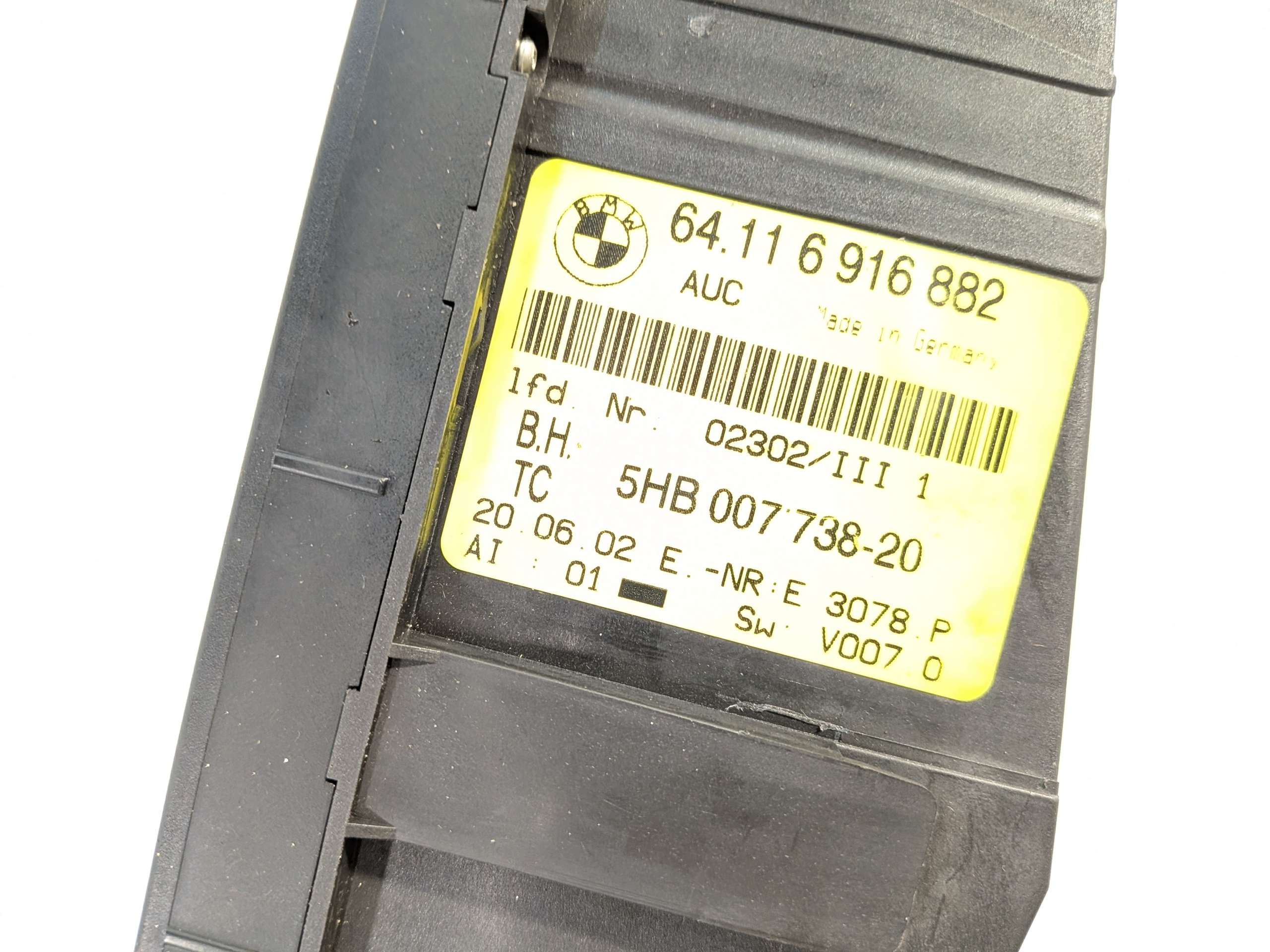 switch switch PANEL KLIMMATYZACJI OE 6916882 BMW 3 E46 KOMPAKT 01-04