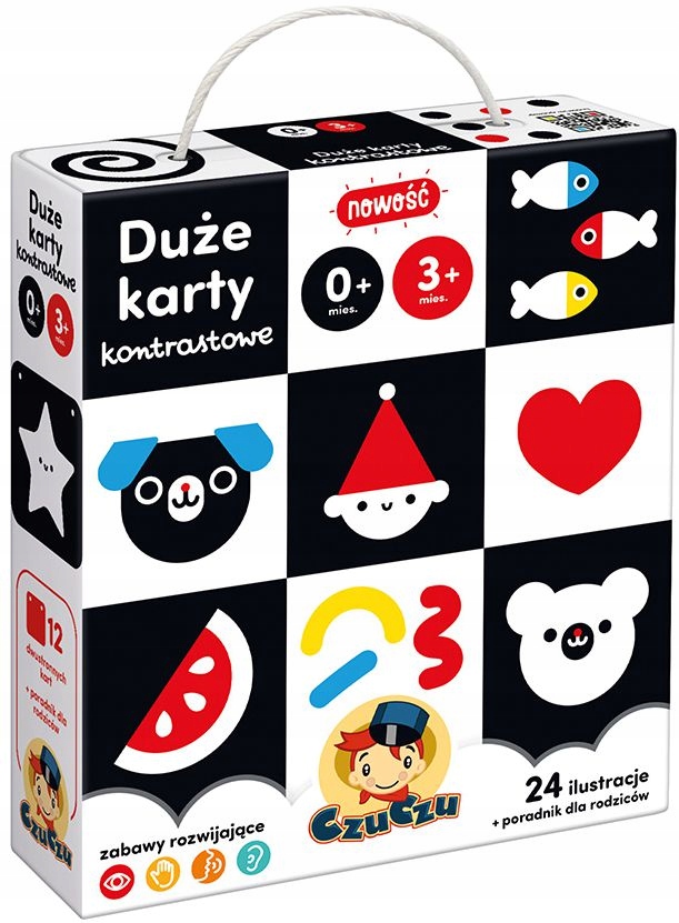 

CzuCzu Duże Karty Obrazkowe Kontrastowe 0m+ 3m+