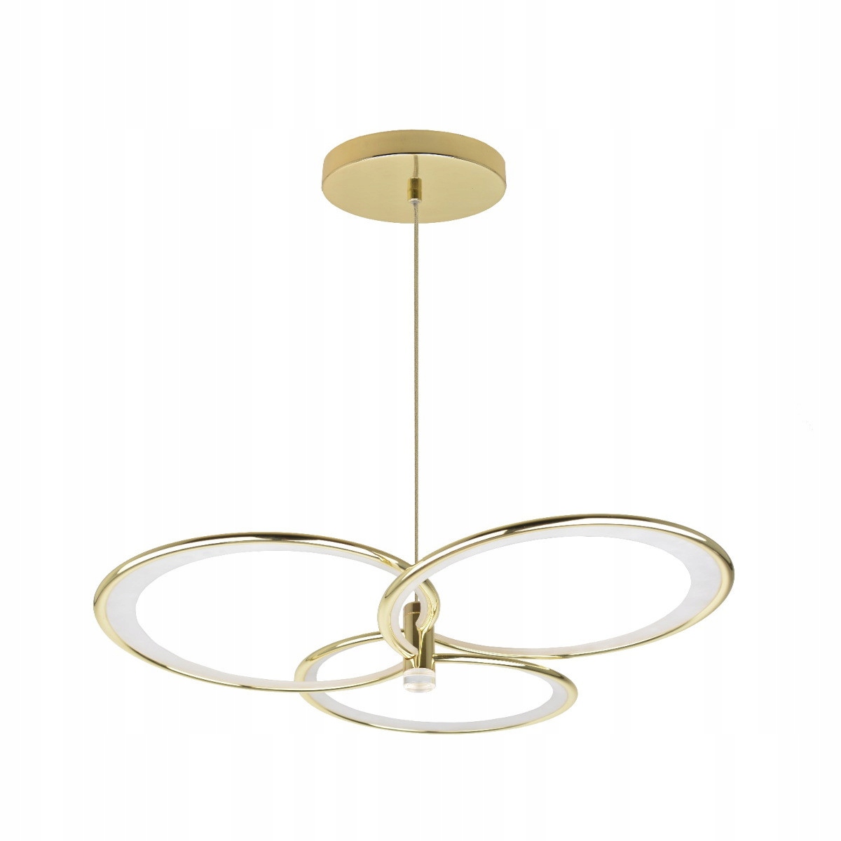 Led závesná lampa Azina 30W zlatá, 3 krúžky, Light Prestige