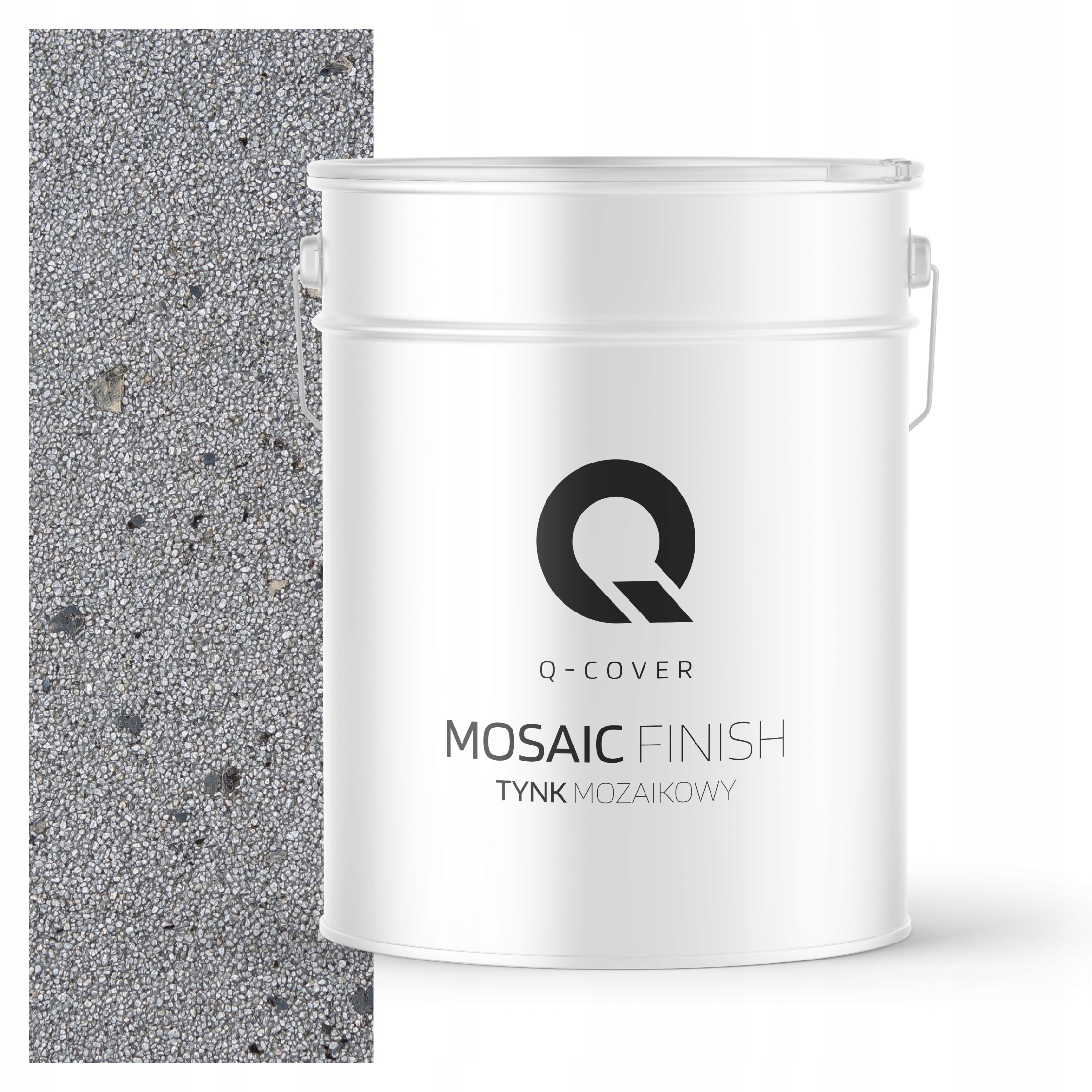 Mozaiková Omítka Mozaika 12,5 Kg Stříbrná S Černou Slídou M51 Ozdobná Prémiová