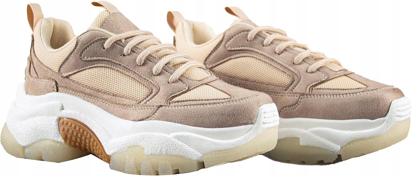 Runnerboss Béžové Sportovní Boty Se Síťkou A Semišem 39 J_d