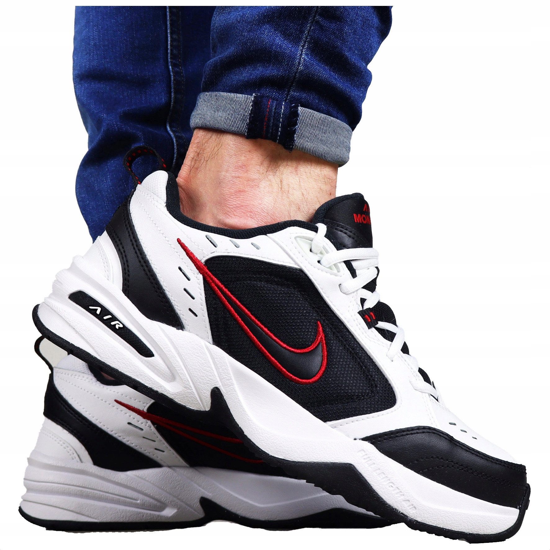 Nike AiR Kožené Bílé pánské boty Pohodlné Pevné sportovní boty z kůže