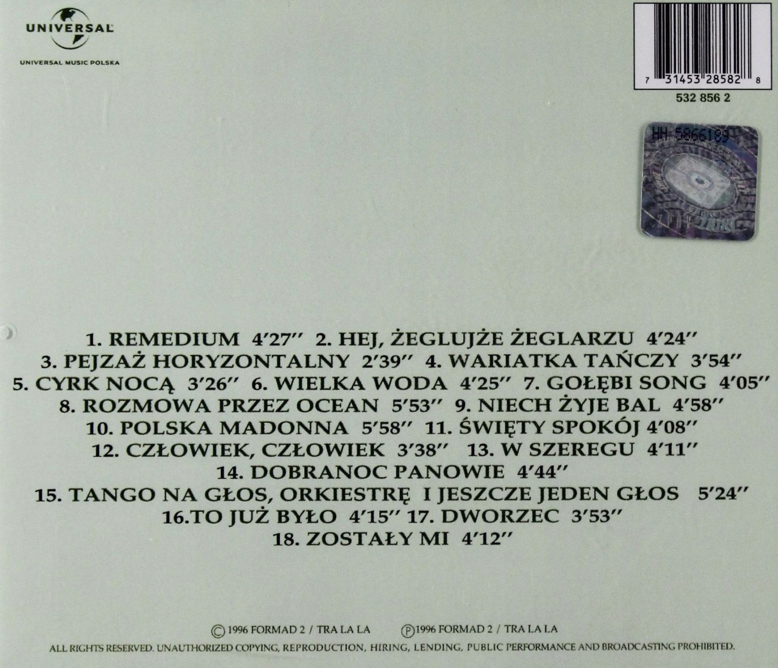 MARYLA RODOWICZ: ANTOLOGIA 3 (CD) Stan opakowania oryginalne