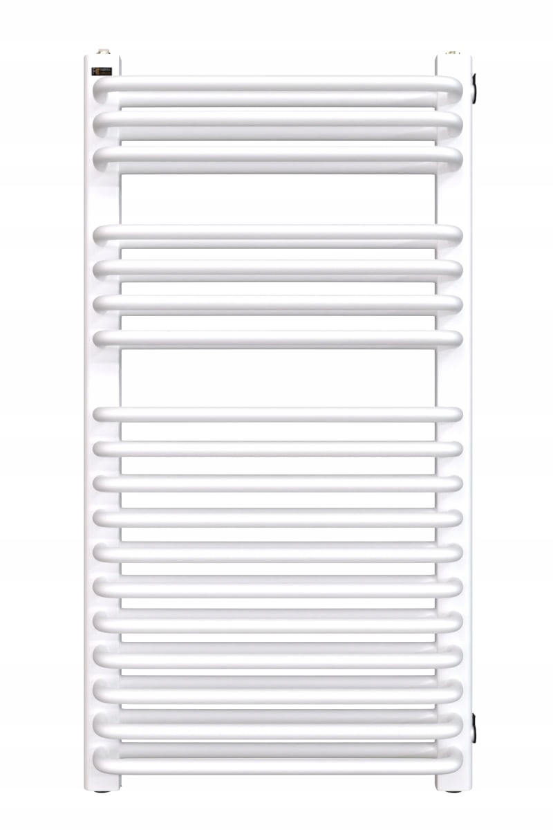 Nástěnný koupelnový radiátor Ozon Double 945x500 žebřík 703 W Bílý Silný