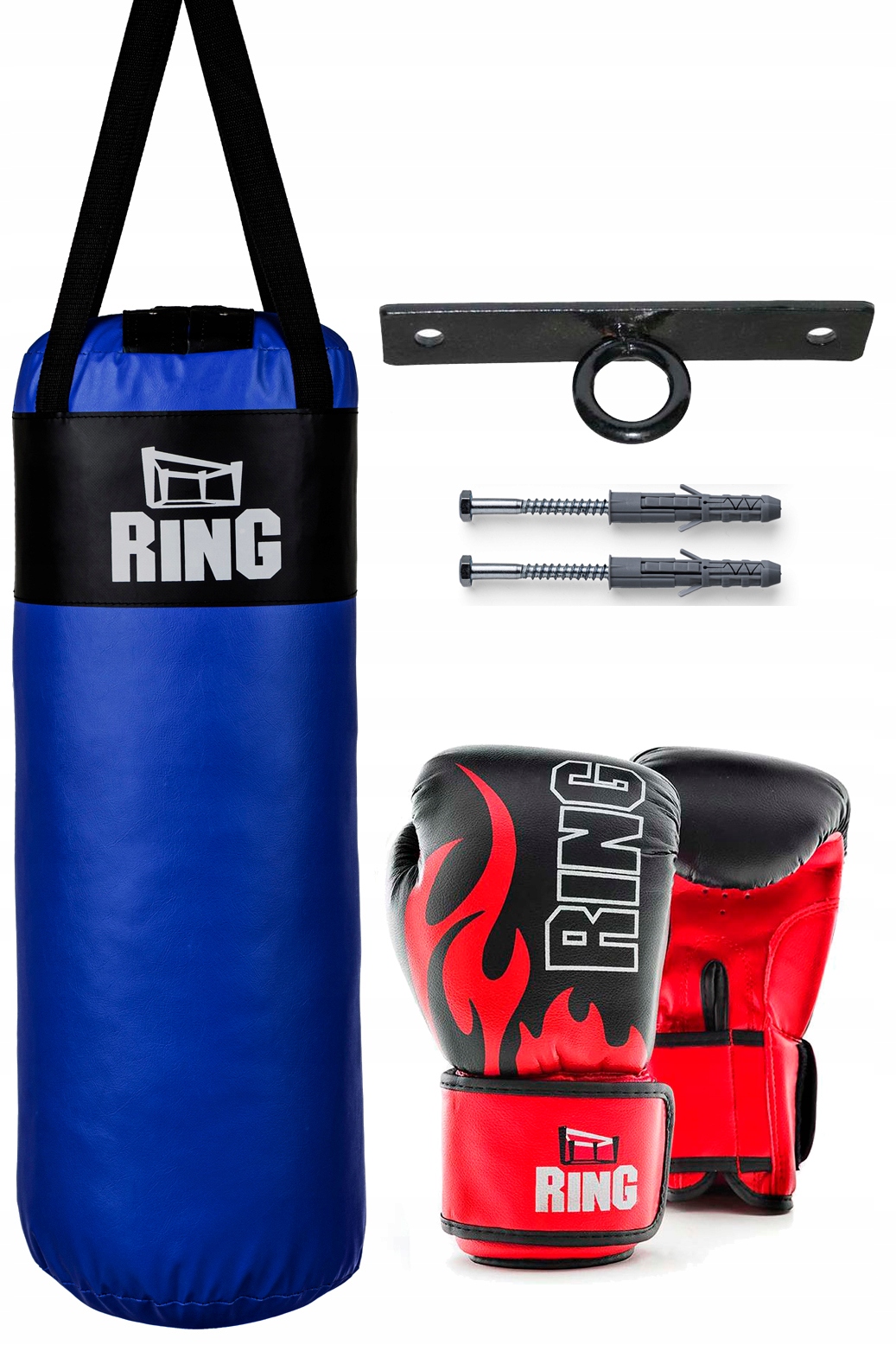 ZESTAW WOREK BOKSERSKI 80 + RĘKAWICE + MOCOWANIE