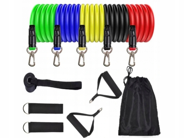 GUMY DO ĆWICZEŃ OPOROWE Fitness Crossfit ZESTAW EAN (GTIN) 5903815107320