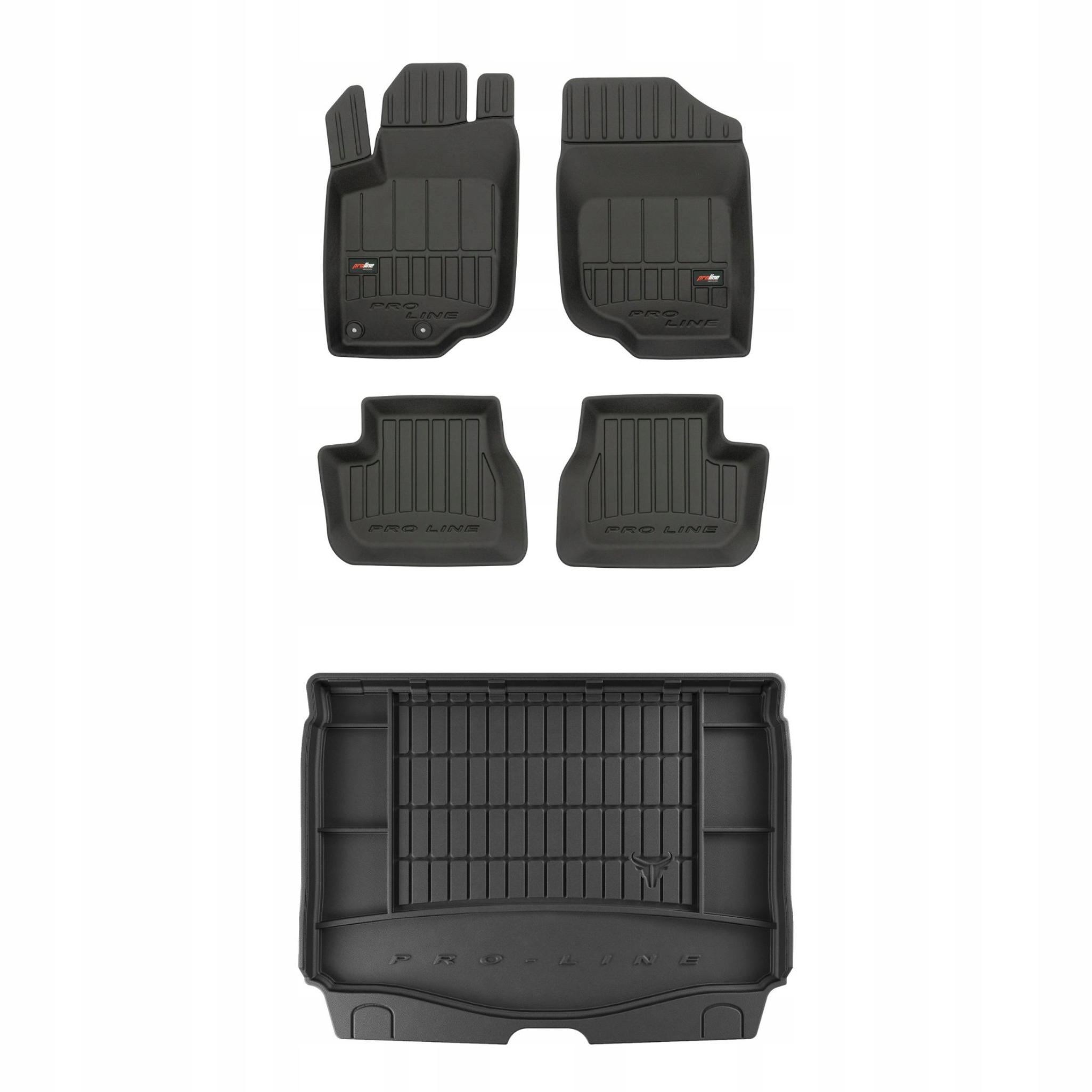 Sada gumových kobercov a rohoží pre Peugeot 207 2006-2012