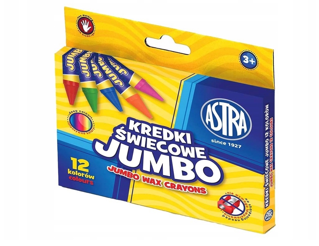 

Kredki Szkolne Świecowe Jumbo Grube Astra