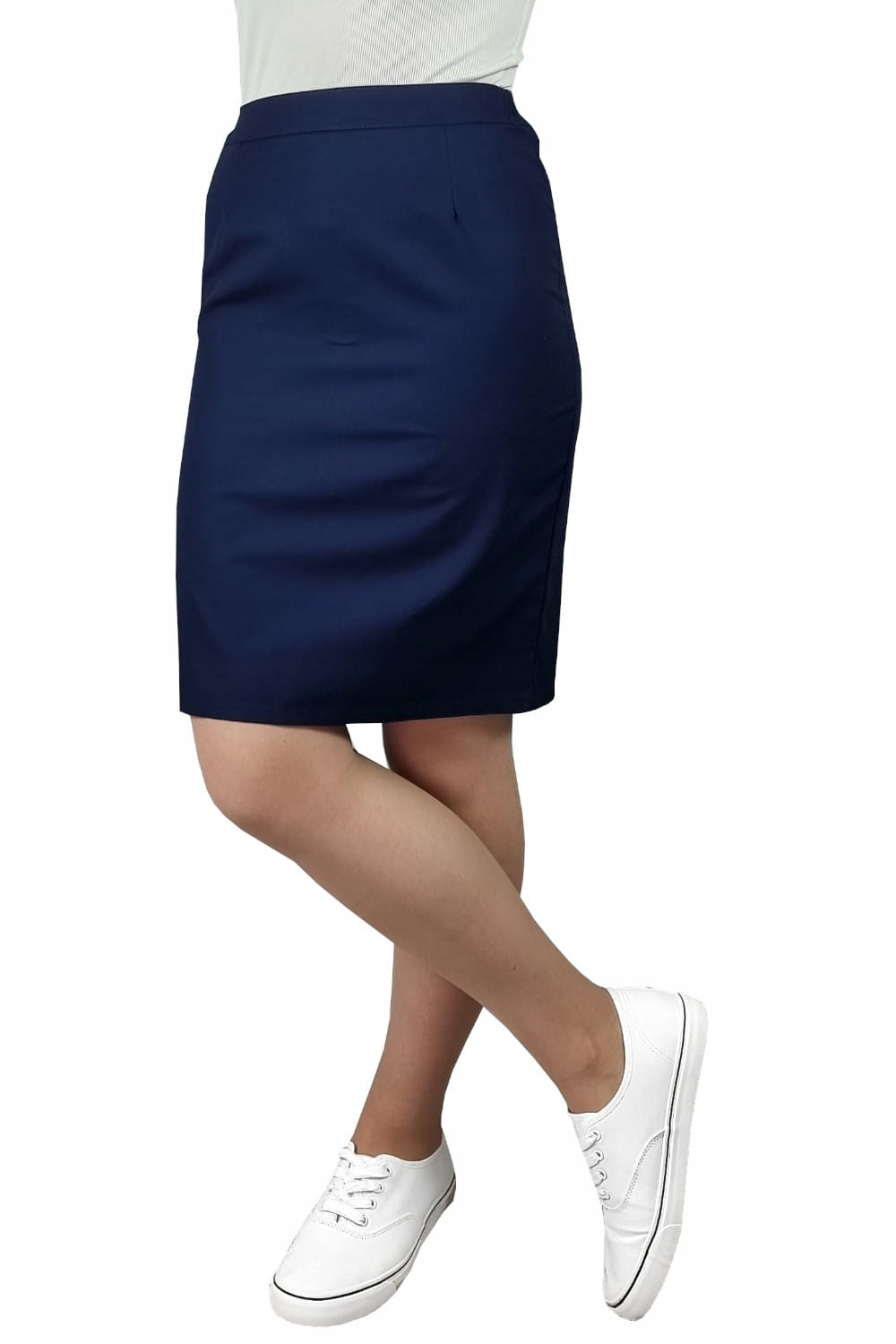 

Spódnica medyczna elastyczny pas granatowa r.52