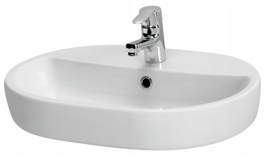 Umyvadlo Caspia Oval 60 s přepadem (K11-0099) /pa/