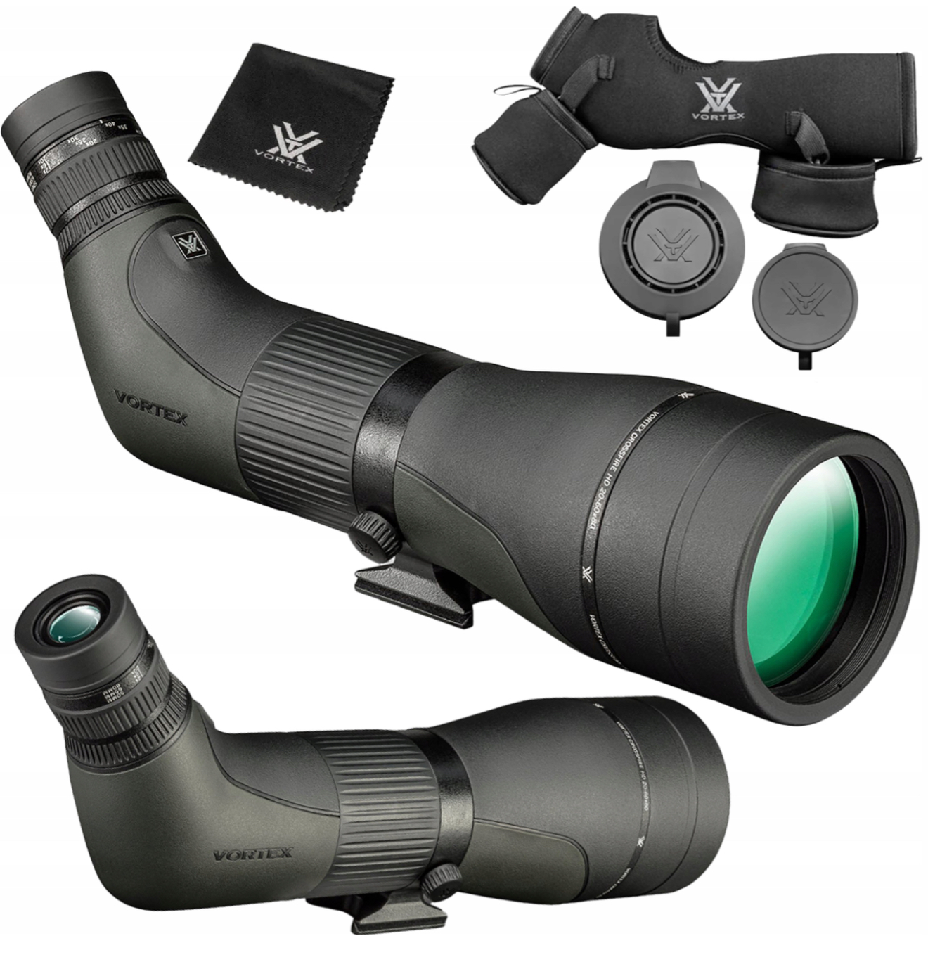 Luneta obserwacyjna Vortex Crossfire Hd 20-60x80 skośna Zestaw