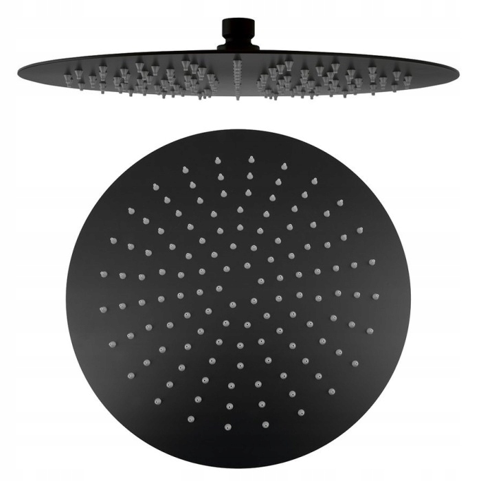 Sapho Slim Dažďová sprcha priemer 300 mm čierna mat MS573B