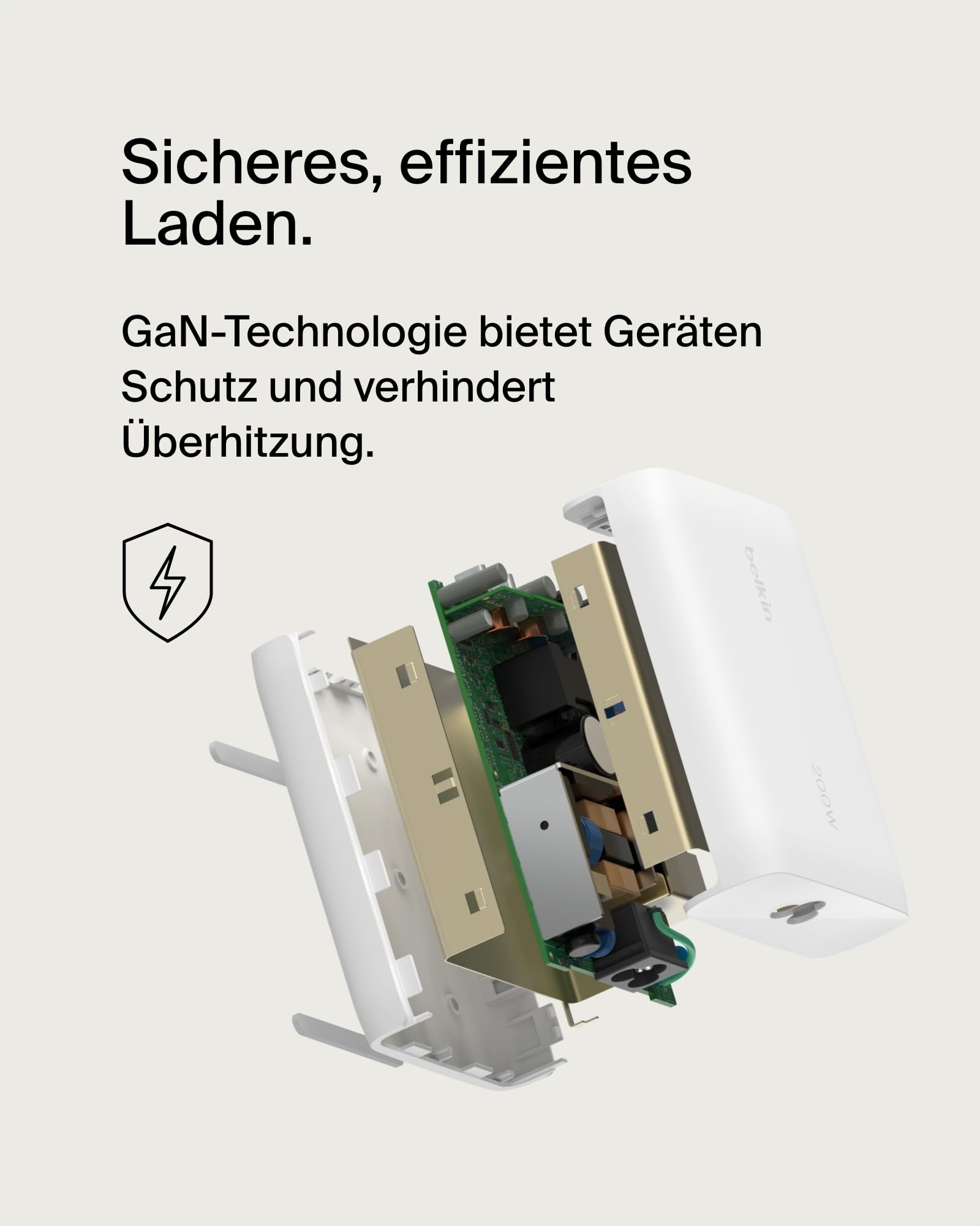 BELKIN BoostCharge Pro 4-Portowy Ładowarka USB-C GaN 200W Szybkie Ładowanie — miniatura 5