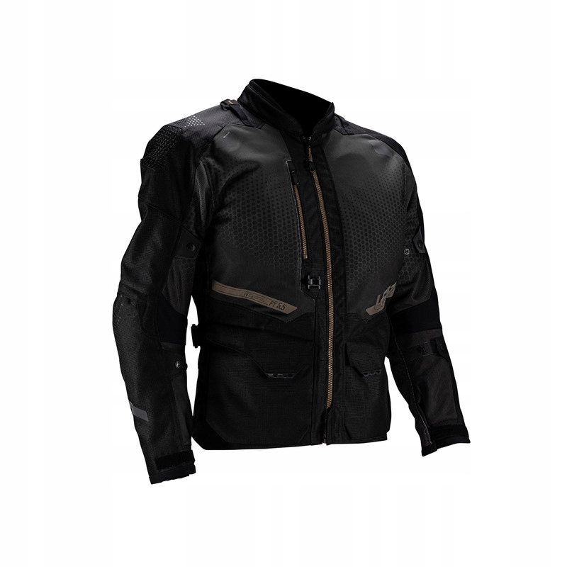 Textilná Motocyklová Bunda Leatt Adv Flowtour 5.5 Stealth Black Grey XL
