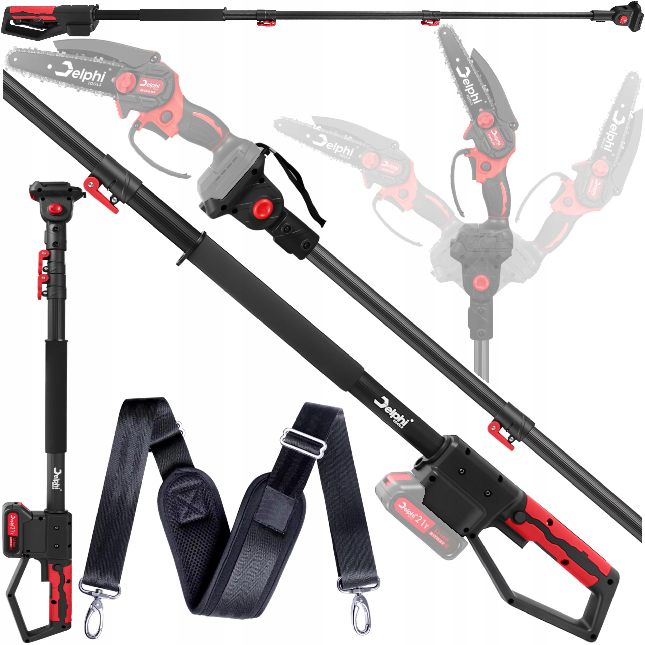 Wysięgnik Do Piły Teleskopowy Przedłużka Ramię Pilarki Do Gałęzi 105-200 CM